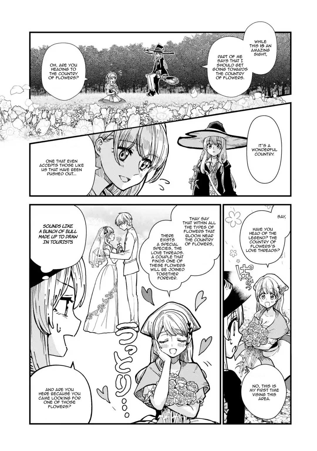 Majo no Tabitabi: The Journey of Elaina Chapter 2 page 4 - Chapter 2: The Country of Flowers