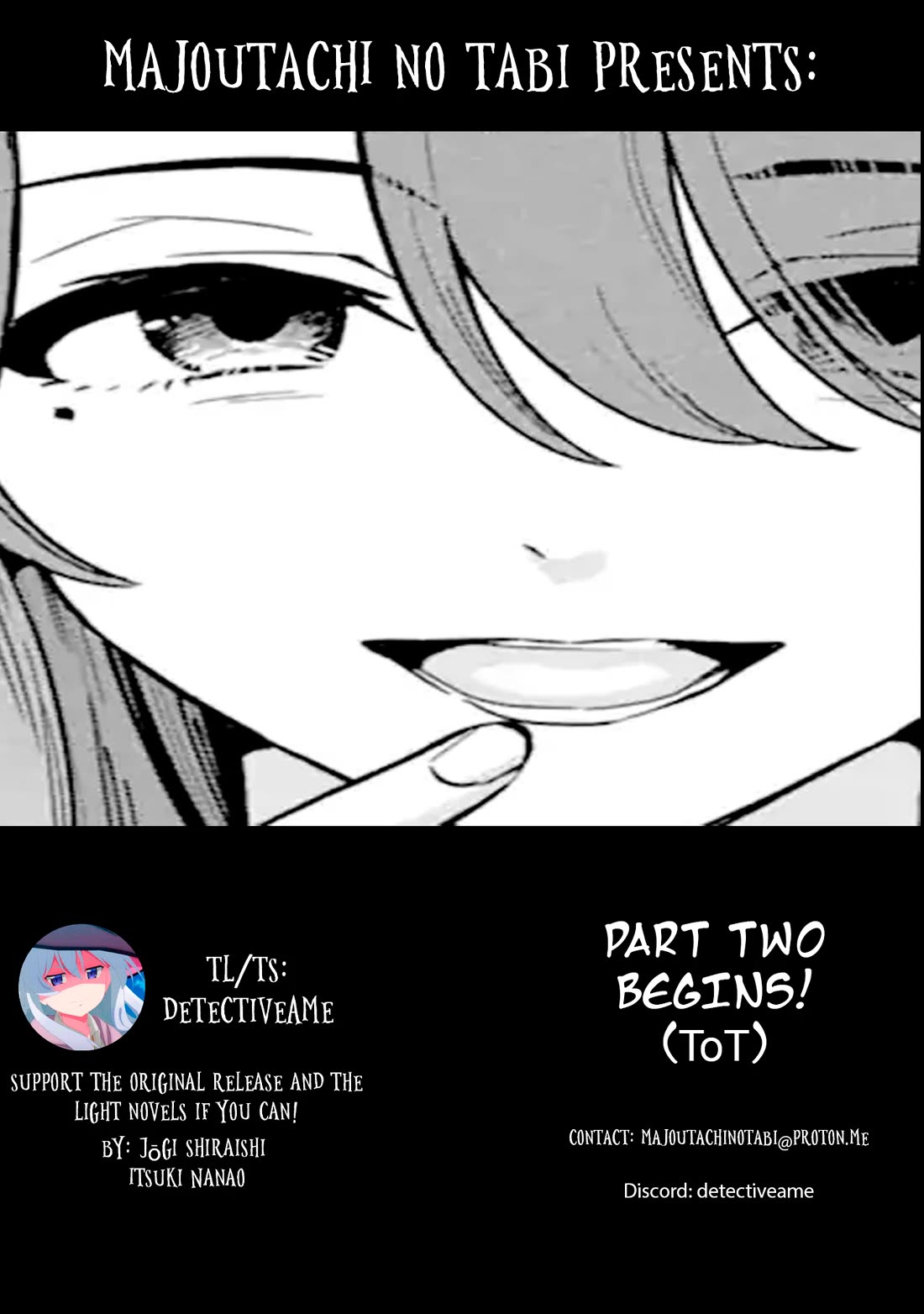 Majo no Tabitabi: The Journey of Elaina Chapter 25.1 page 1 - Chapter 25.1: Journeying The Sea Route(Part 2)