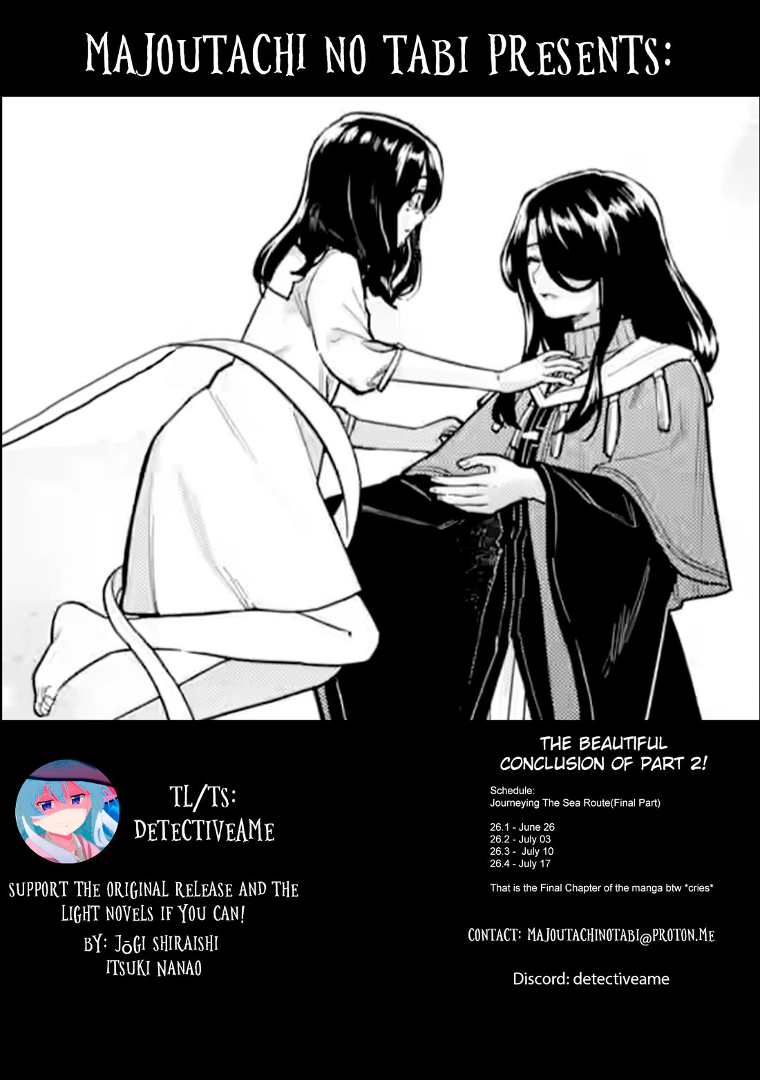 Majo no Tabitabi: The Journey of Elaina Chapter 25.4 page 1 - Chapter 25.4: Journeying The Sea Route(Part 2)