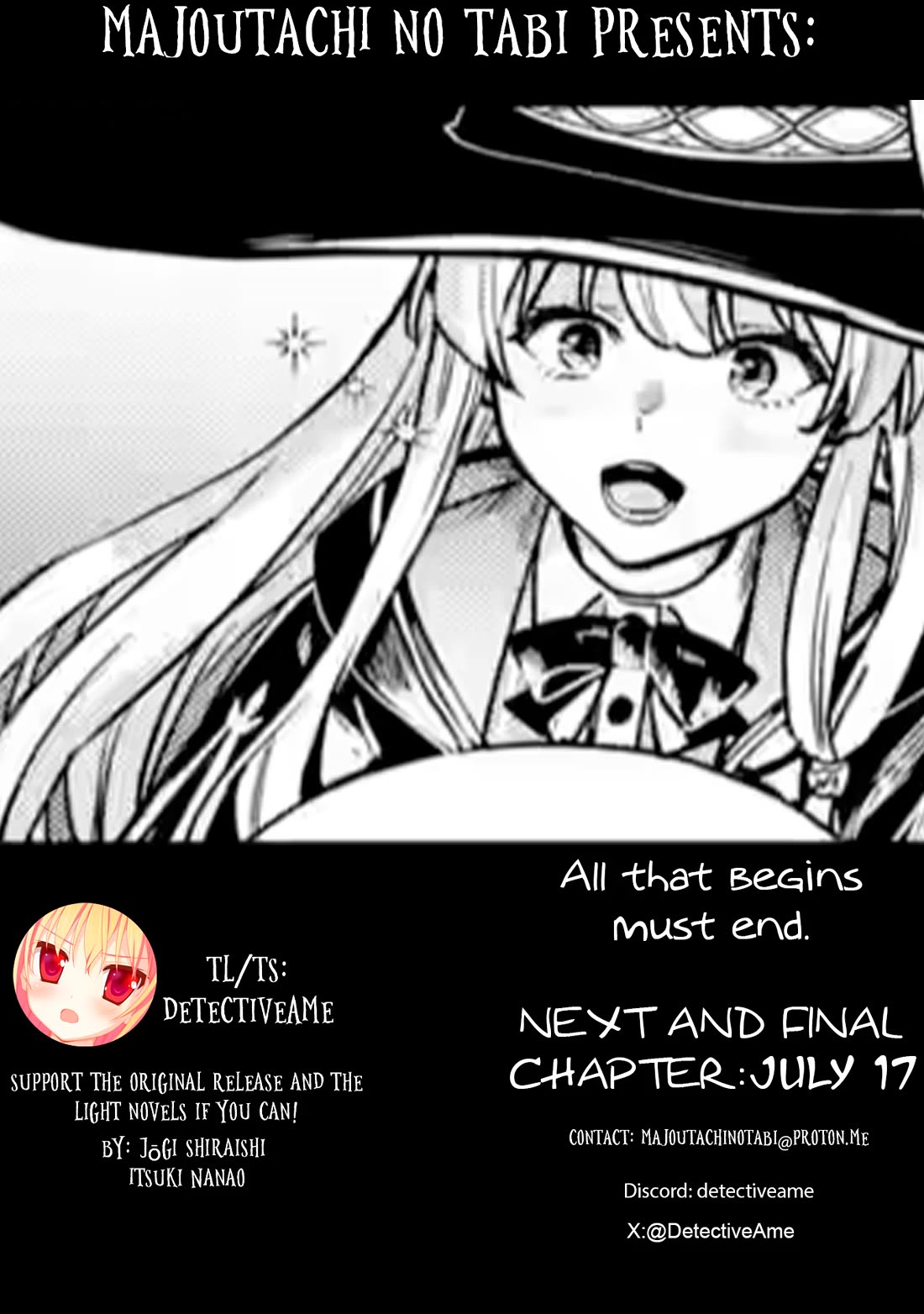 Majo no Tabitabi: The Journey of Elaina Chapter 26.3 page 1 - Chapter 26.3: Journeying The Sea Route(Final Part)