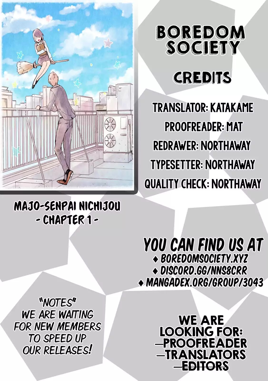 Majo-Senpai Nichijou Chapter 1 page 6 - Chapter 1