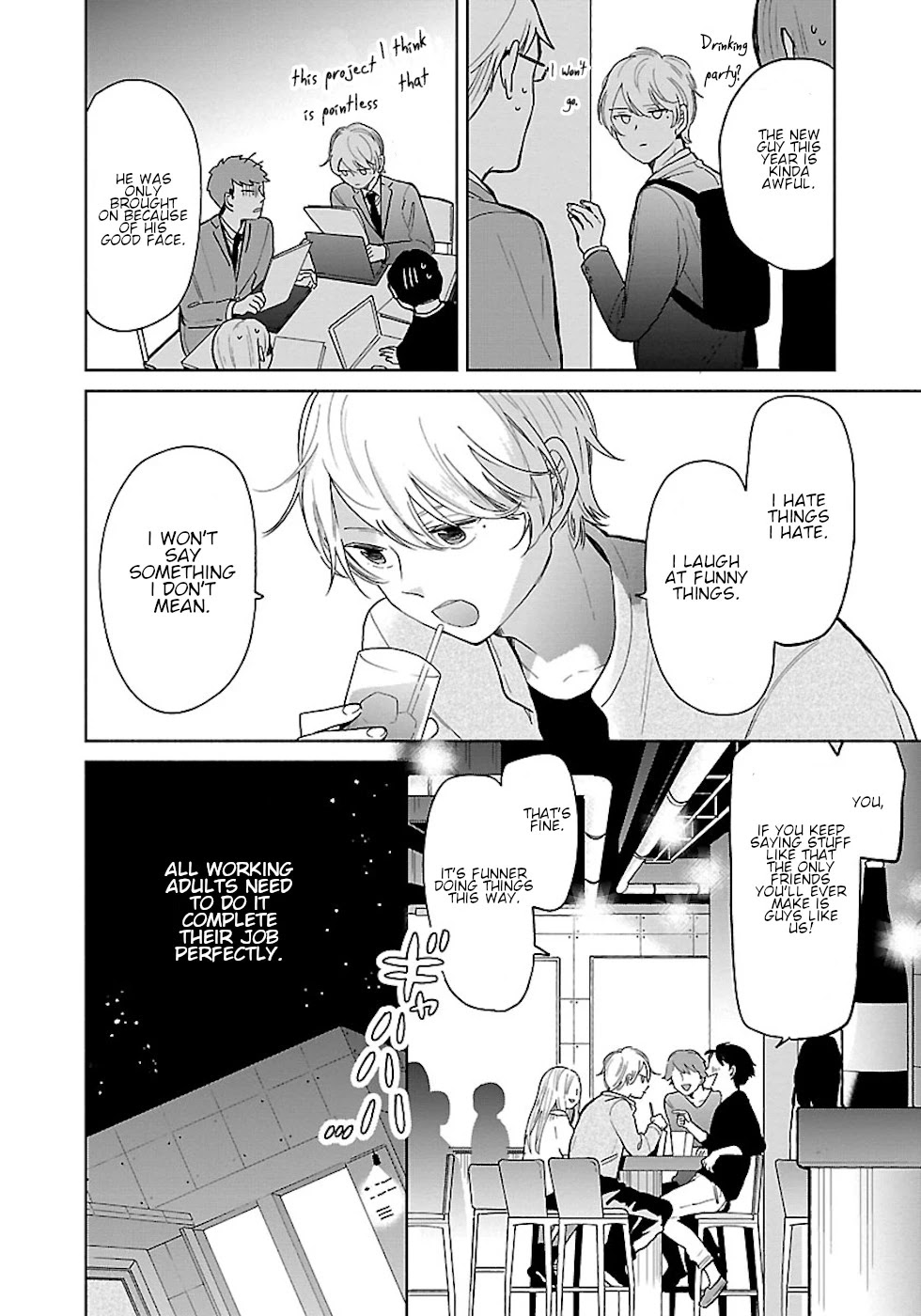 Majo-Senpai Nichijou Chapter 24.5 page 2 - Chapter 24.5: Kouhai-Kun's First Year