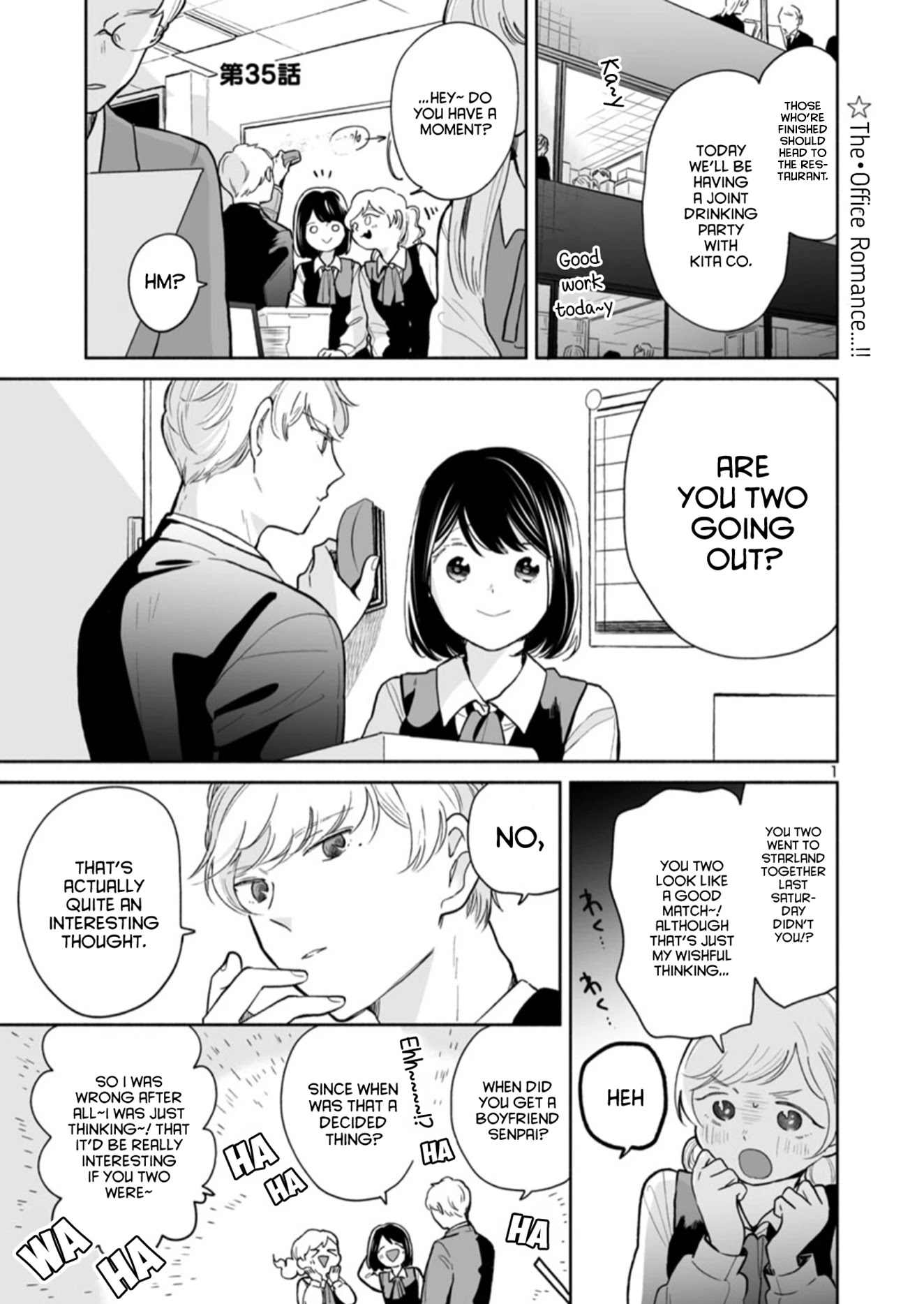 Majo-Senpai Nichijou Chapter 35 page 1 - Chapter 35