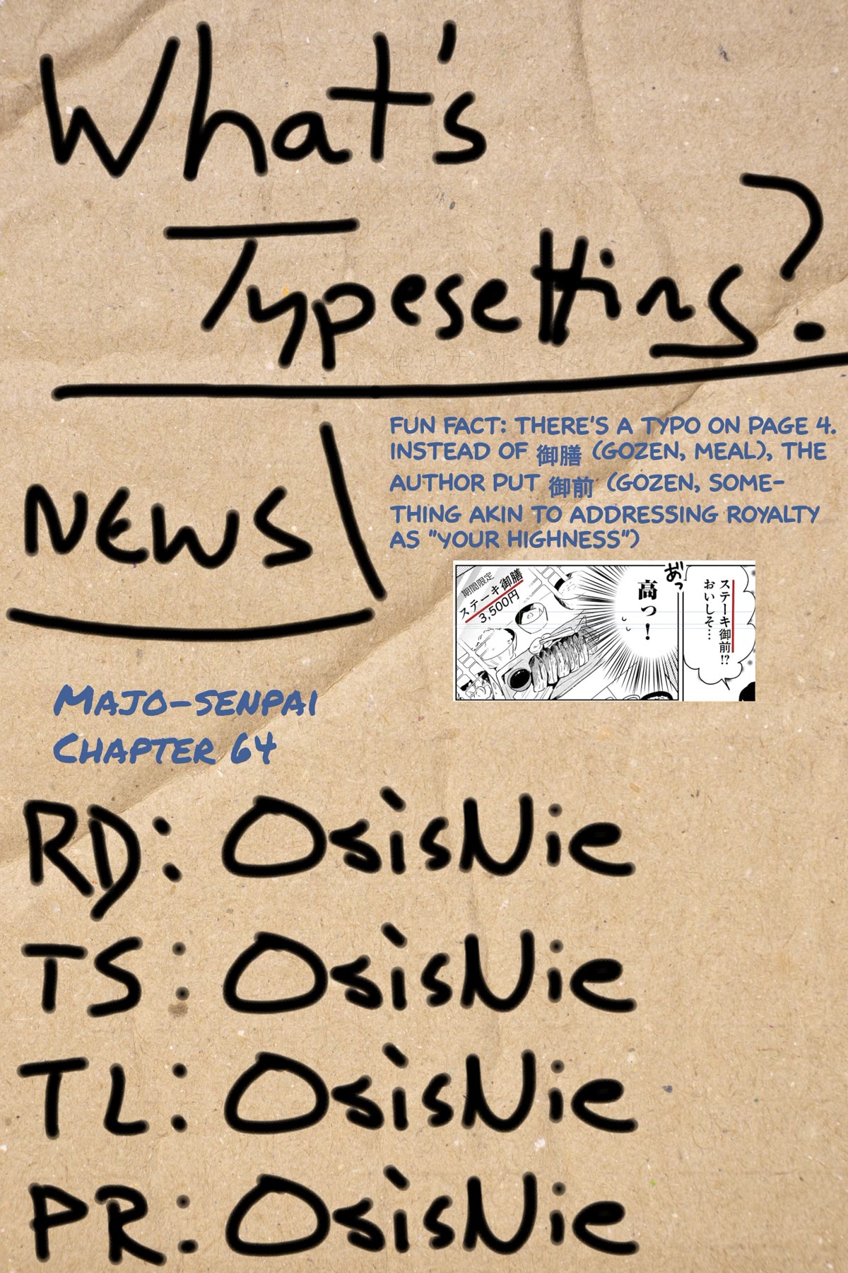 Majo-Senpai Nichijou Chapter 64 page 8 - Chapter 64
