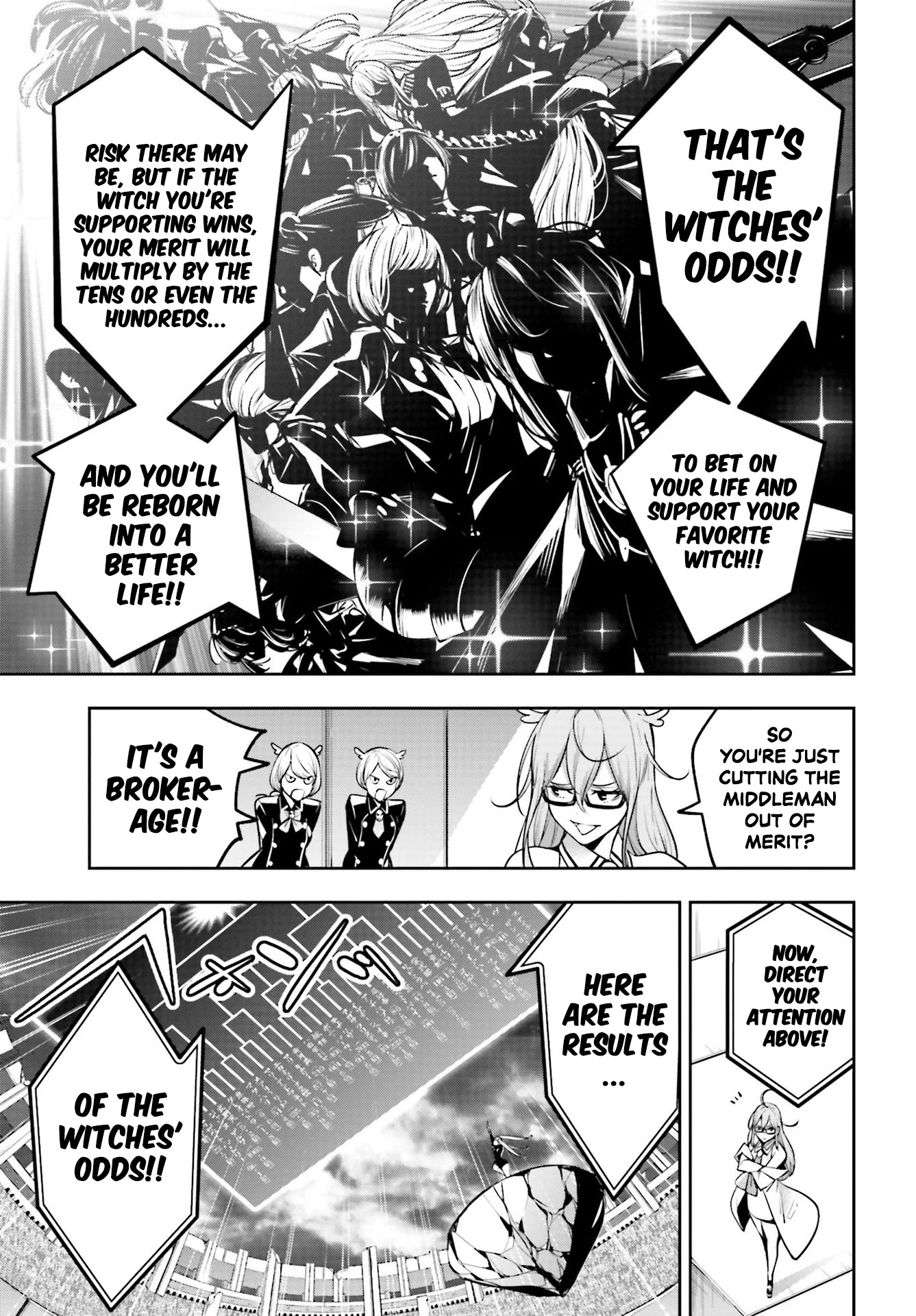 Majo Taisen - The War of Greedy Witches Chapter 12 page 23 - Chapter 12: The Witches' Odds