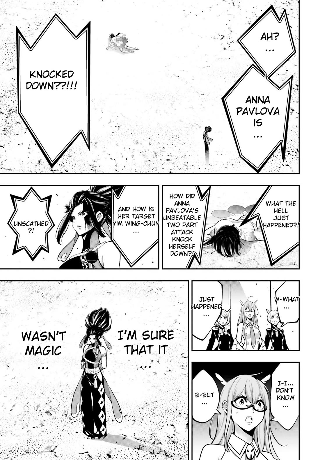 Majo Taisen - The War of Greedy Witches Chapter 46 page 14 - Chapter 46: The Fist of the Spear and Shield in One