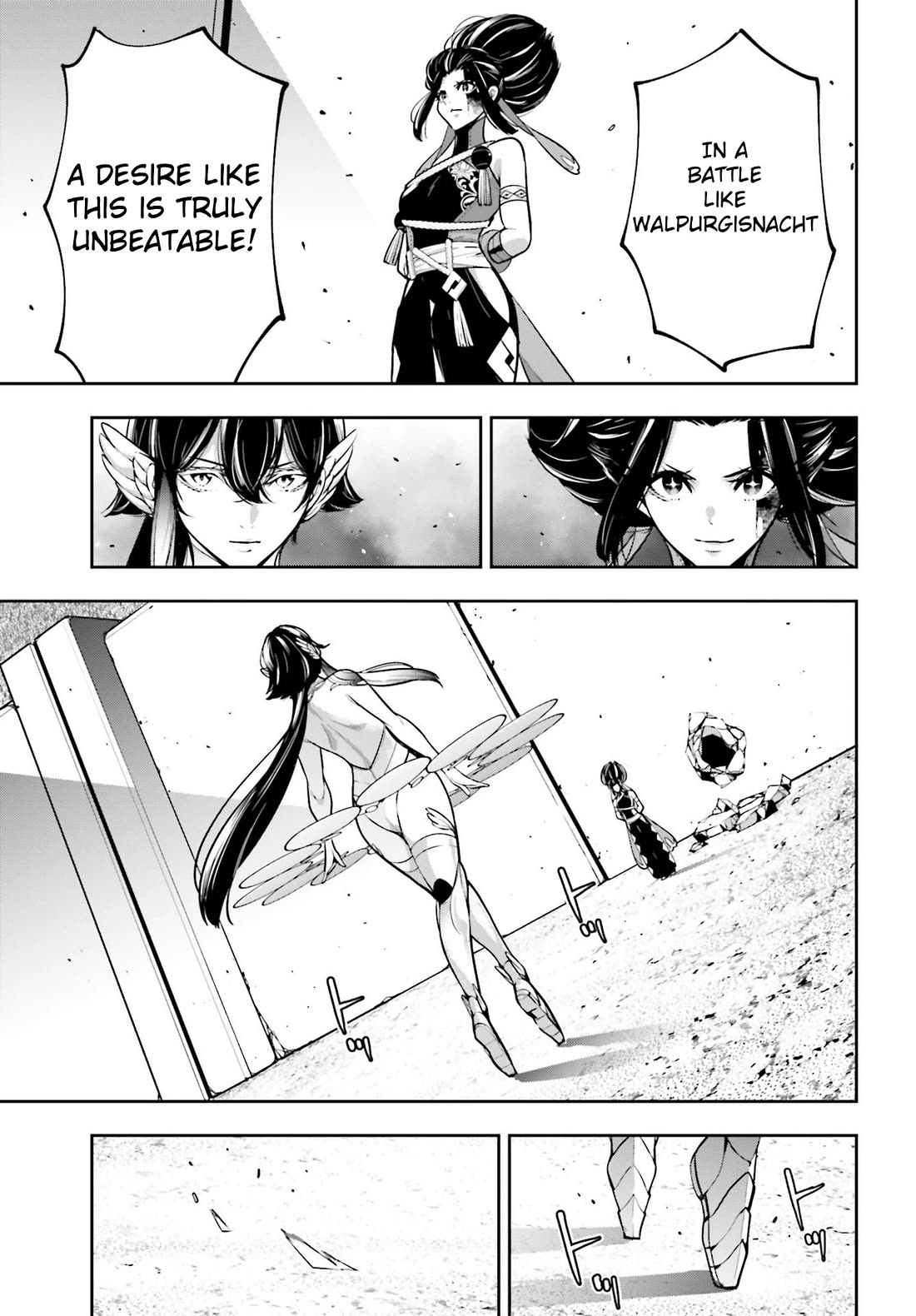 Majo Taisen - The War of Greedy Witches Chapter 46 page 8 - Chapter 46: The Fist of the Spear and Shield in One