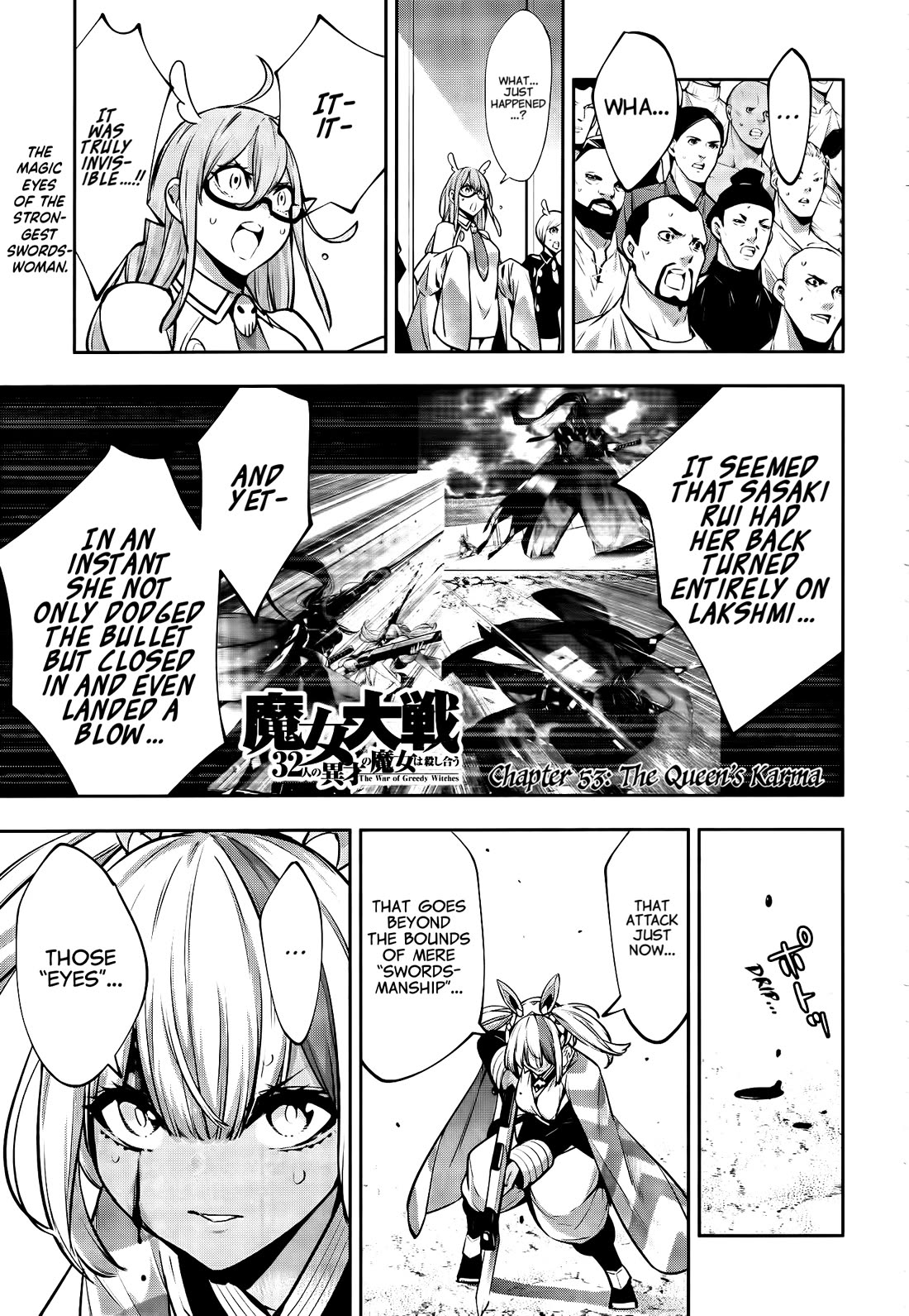 Majo Taisen - The War of Greedy Witches Chapter 53 page 1 - Chapter 53: The Queen’s Karma