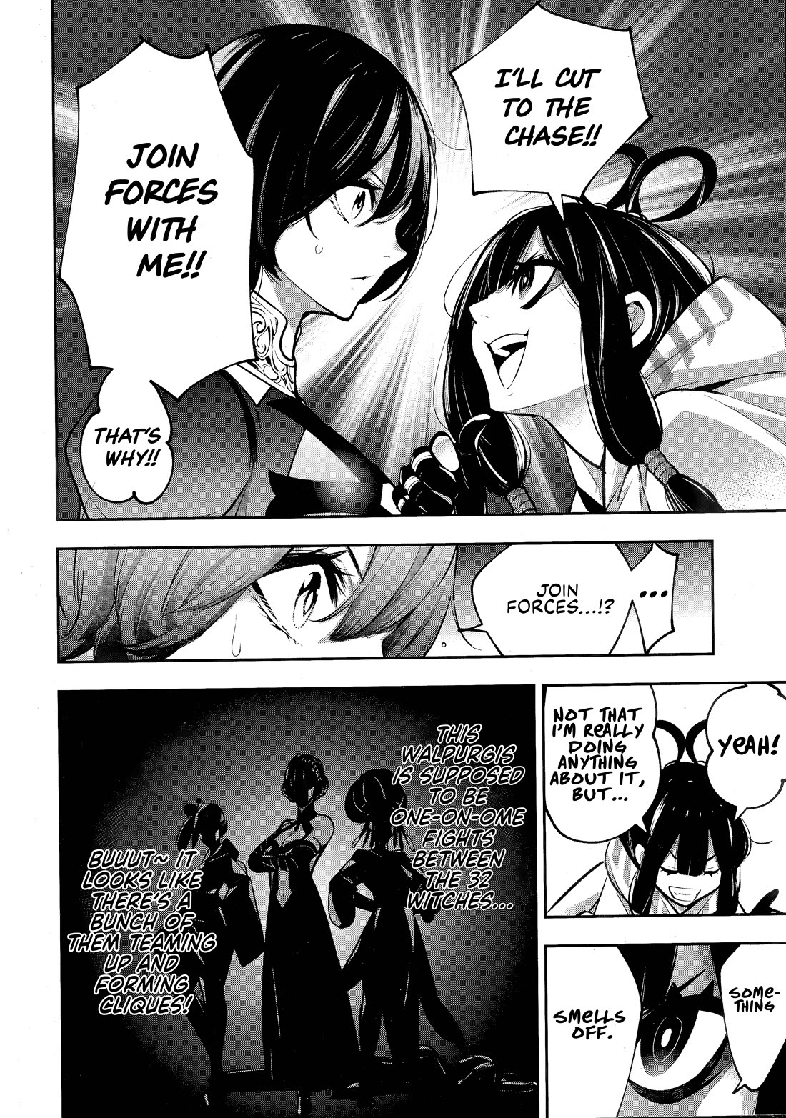 Majo Taisen - The War of Greedy Witches Chapter 56 page 28 - Chapter 56: Conspirators
