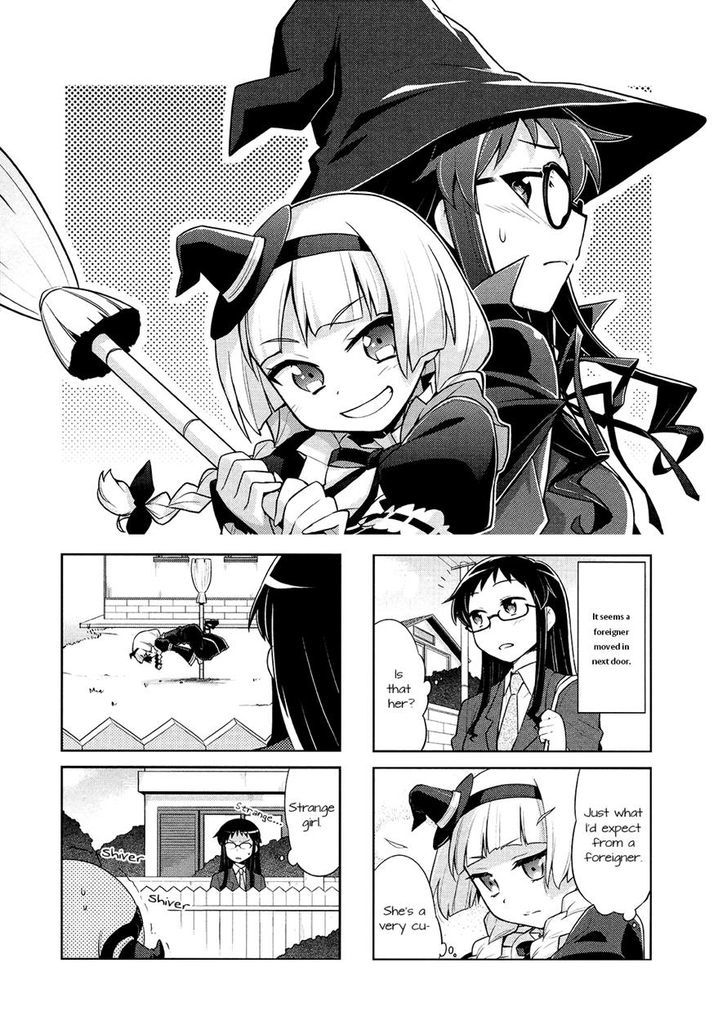 Majo to Houki to Kurobuchi Megane Chapter 2 page 1 - Chapter 2