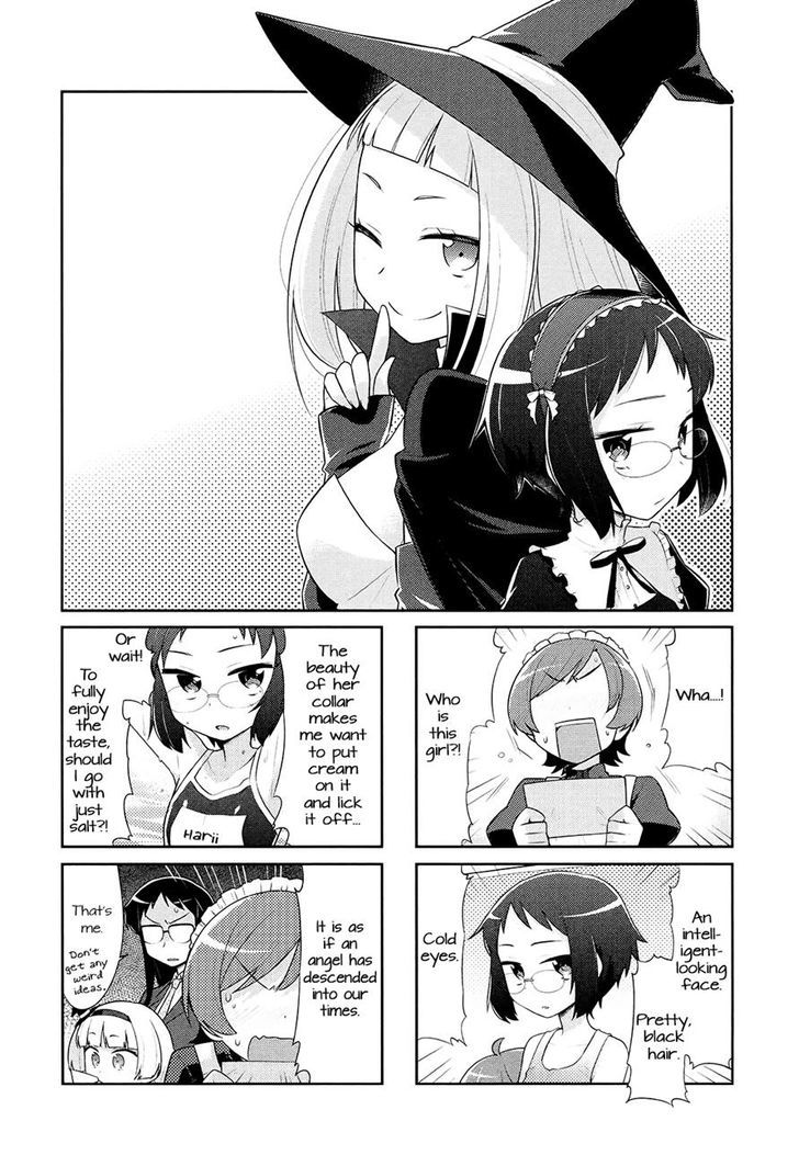 Majo to Houki to Kurobuchi Megane Chapter 28 page 1 - Chapter 28