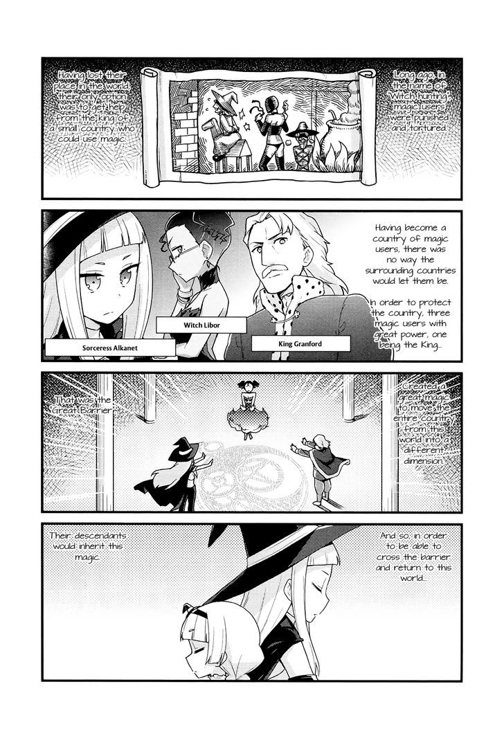 Majo to Houki to Kurobuchi Megane Chapter 43 page 1 - Chapter 43