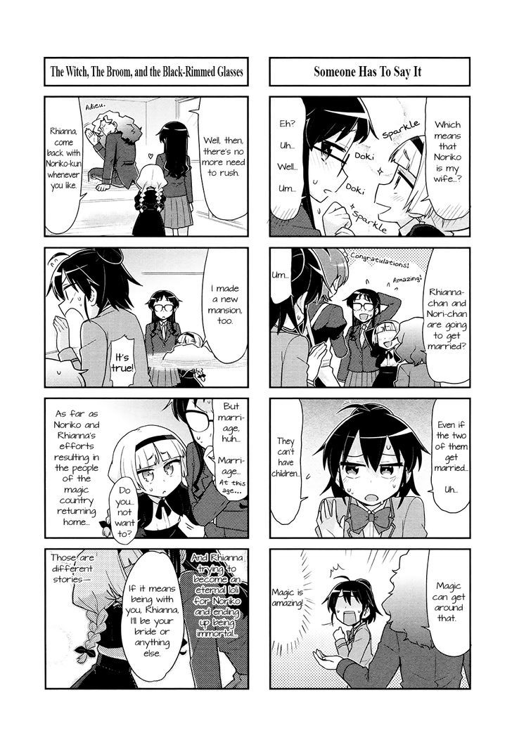 Majo to Houki to Kurobuchi Megane Chapter 44 page 8 - Chapter 44