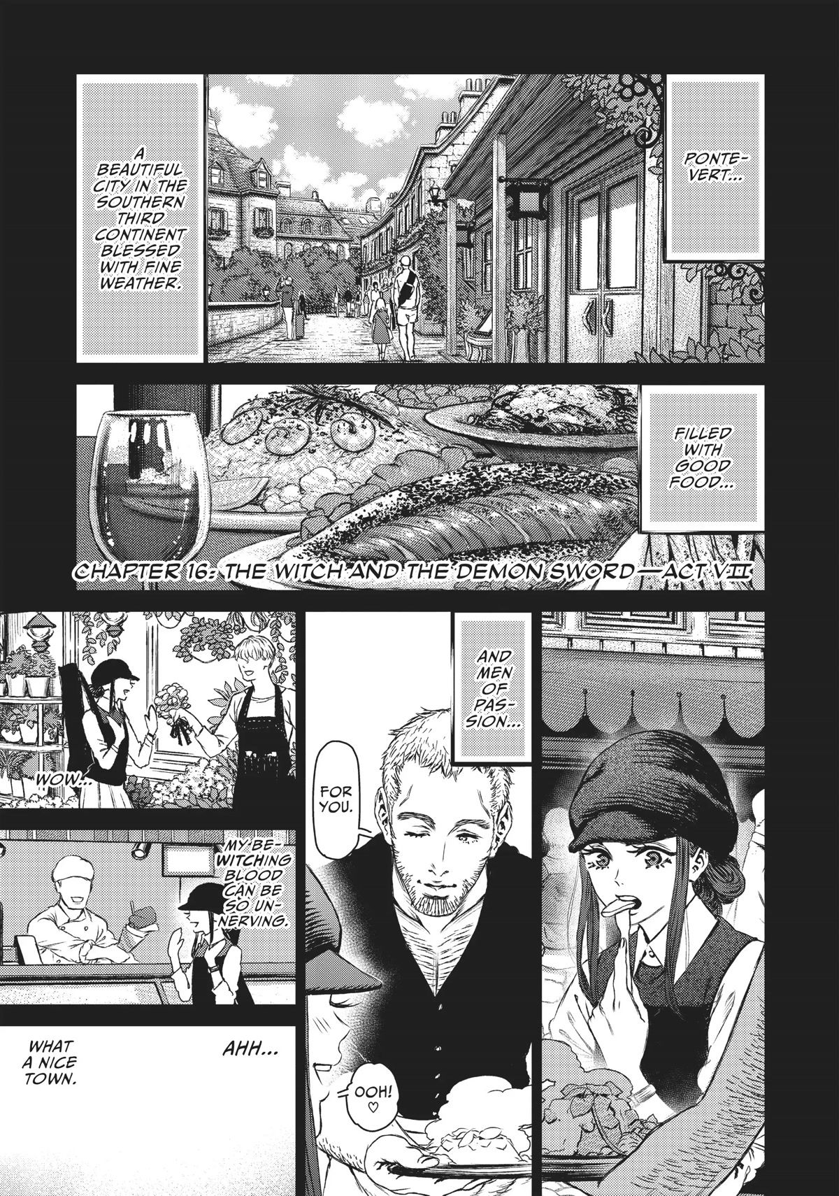 Majo to Yajuu (Satake Kousuke) Chapter 16 page 1 - Chapter 16: The Witch and the demon sword - Act 7