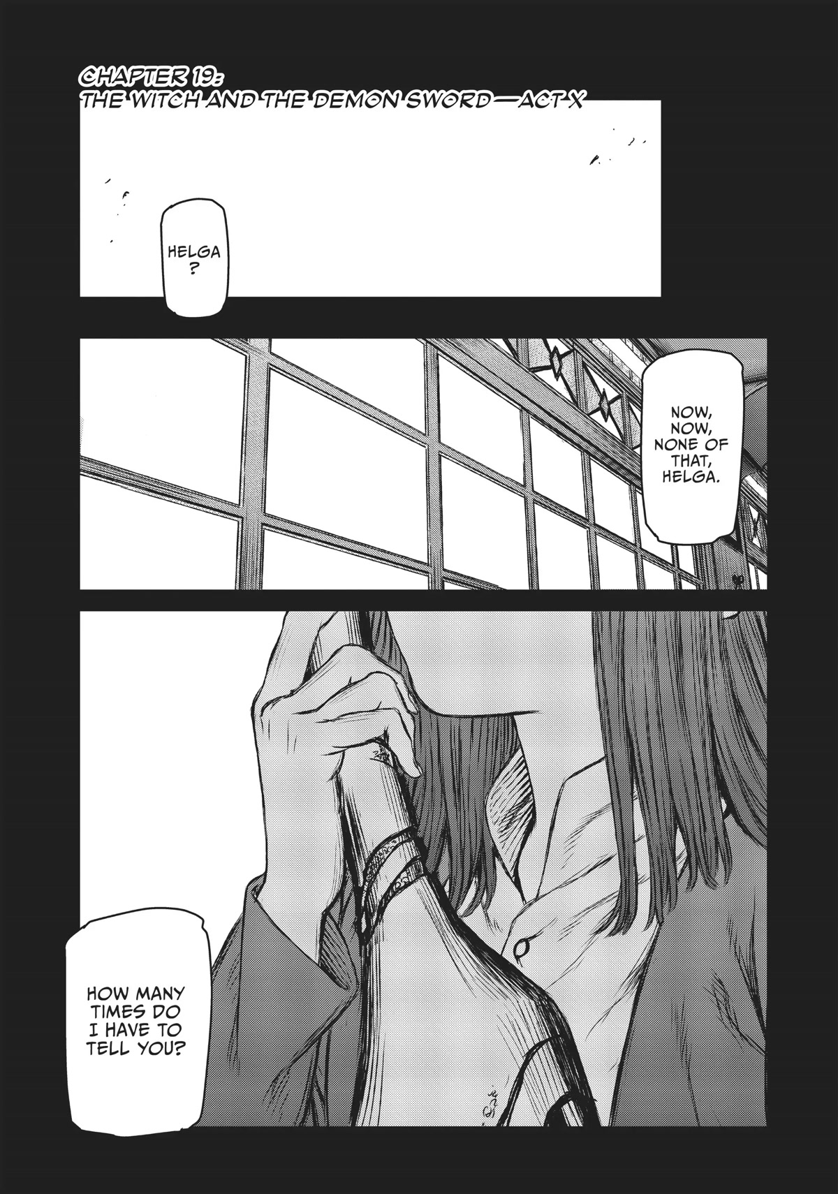 Majo to Yajuu (Satake Kousuke) Chapter 19 page 1 - Chapter 19: The Witch and the demon sword - Act 10
