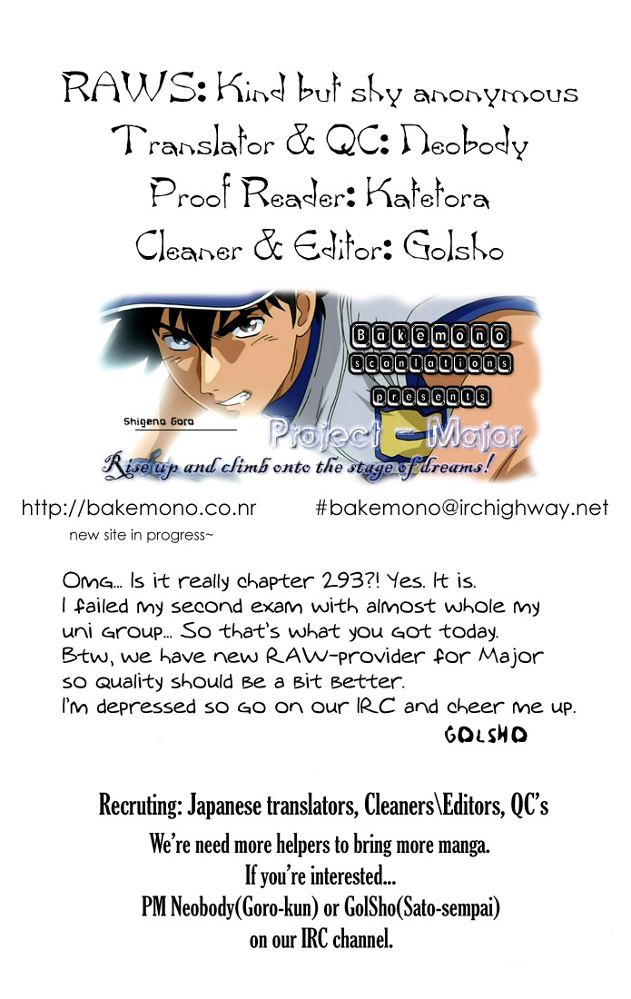 Major Chapter 293 page 1 - Chapter 293: The Warning On the Riverbank