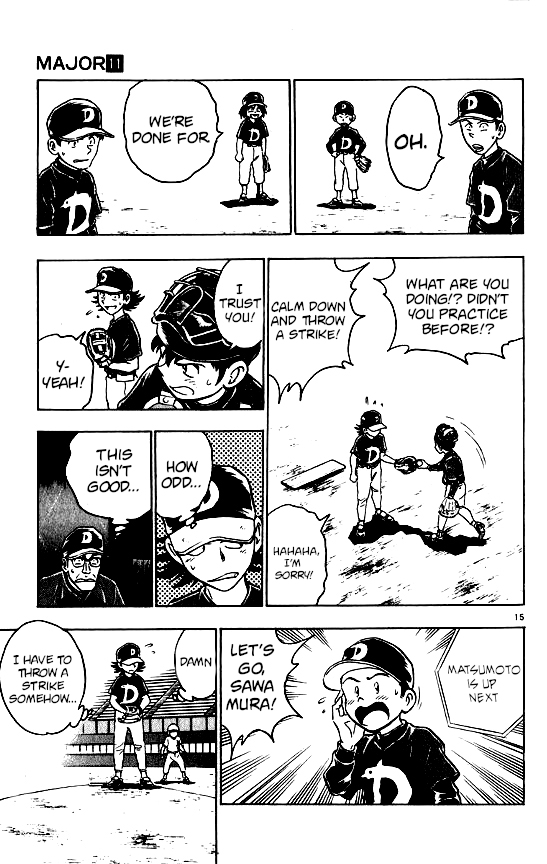 Major Chapter 89 page 15 - Chapter 89: Sawamura is the Pitcher!