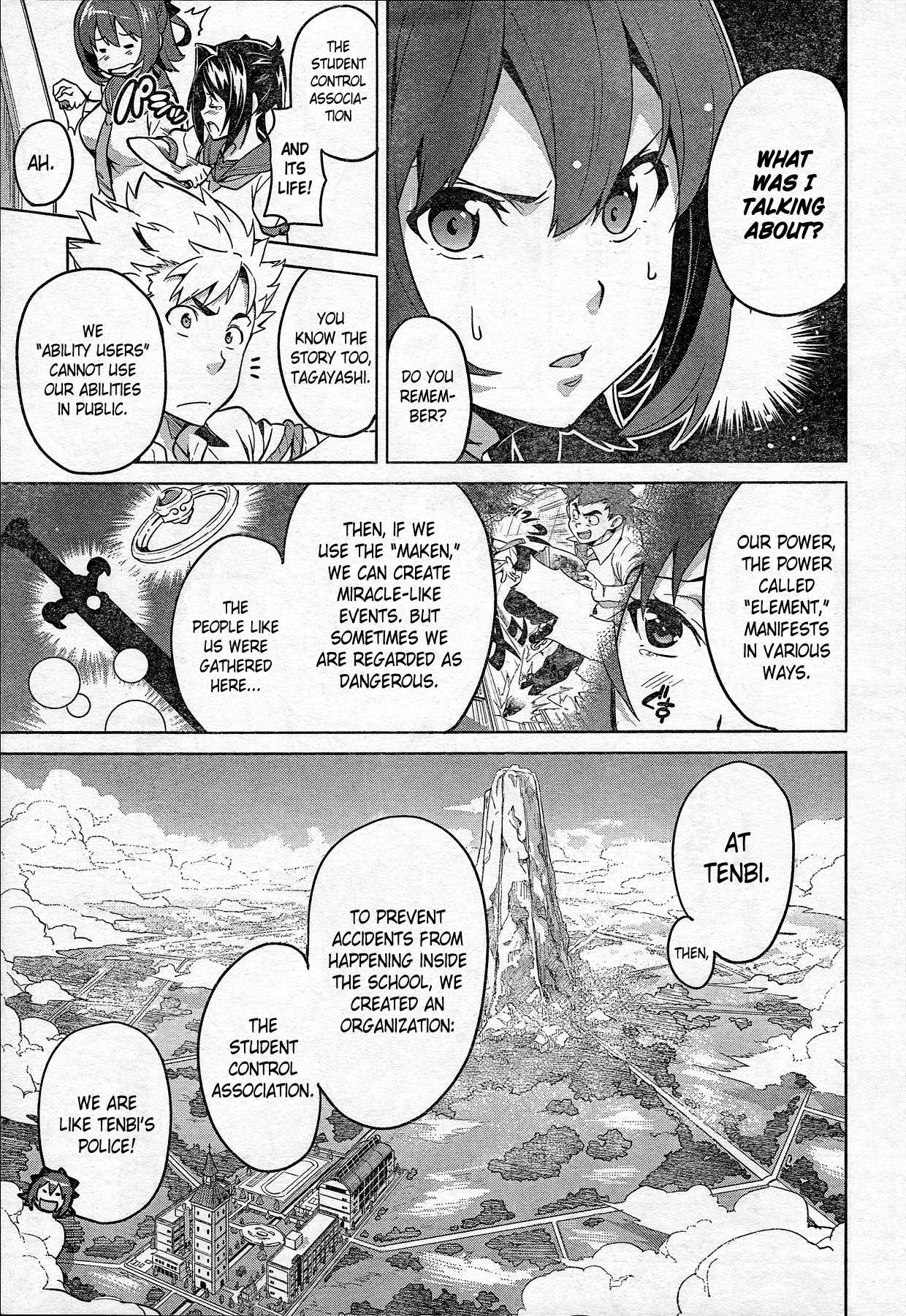 Maken-Ki! Kai!! Chapter 1.2 page 14 - Chapter 1 v2 : They've Come! The Student Control Association!!