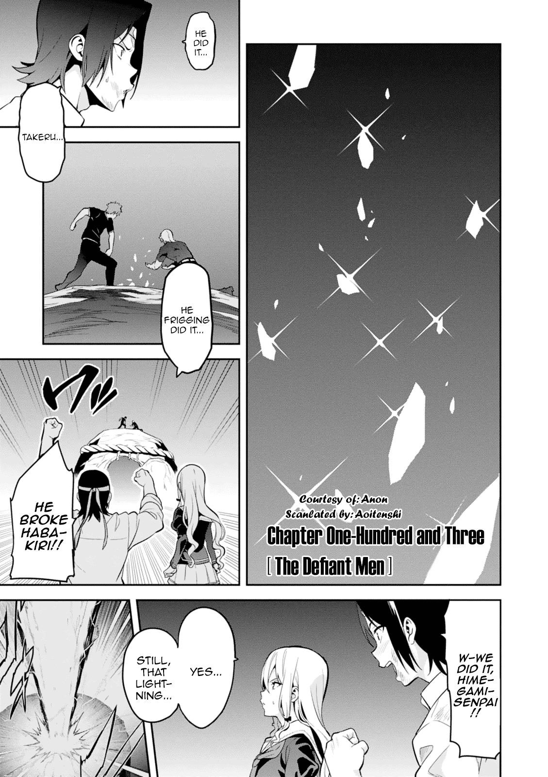 Maken-Ki! Chapter 103 page 1 - Chapter 103: The Defiant Men