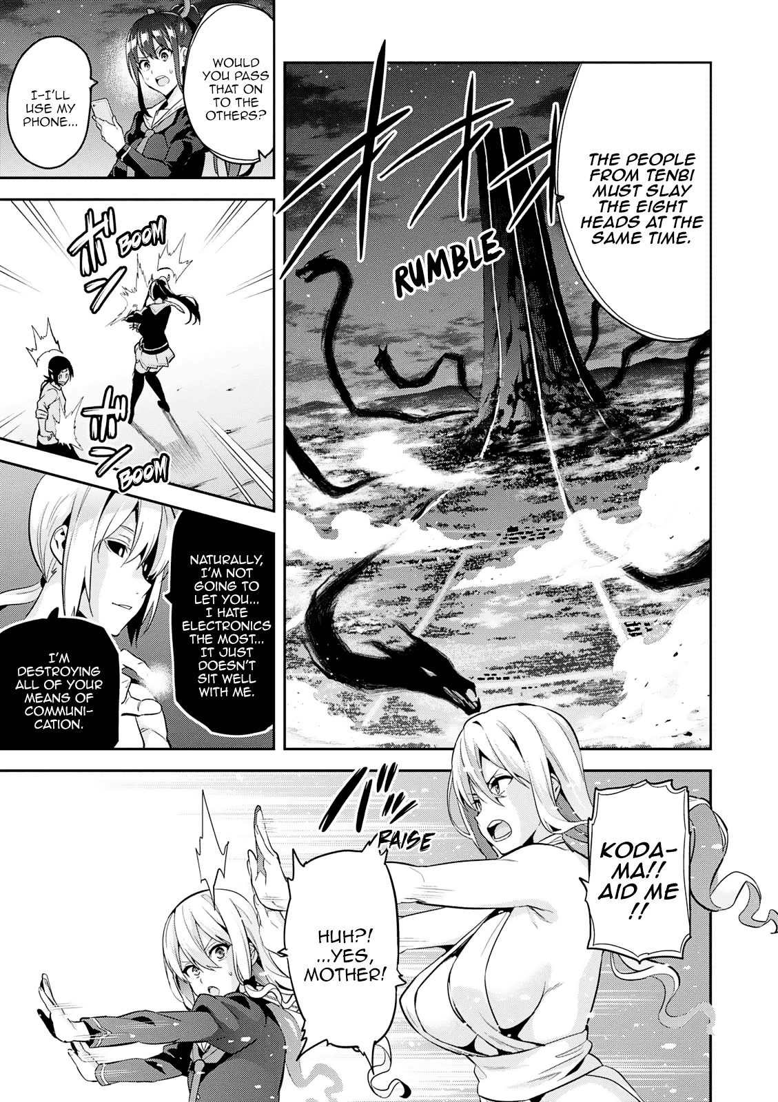 Maken-Ki! Chapter 105 page 14 - Chapter 105: Yamata no Orochi
