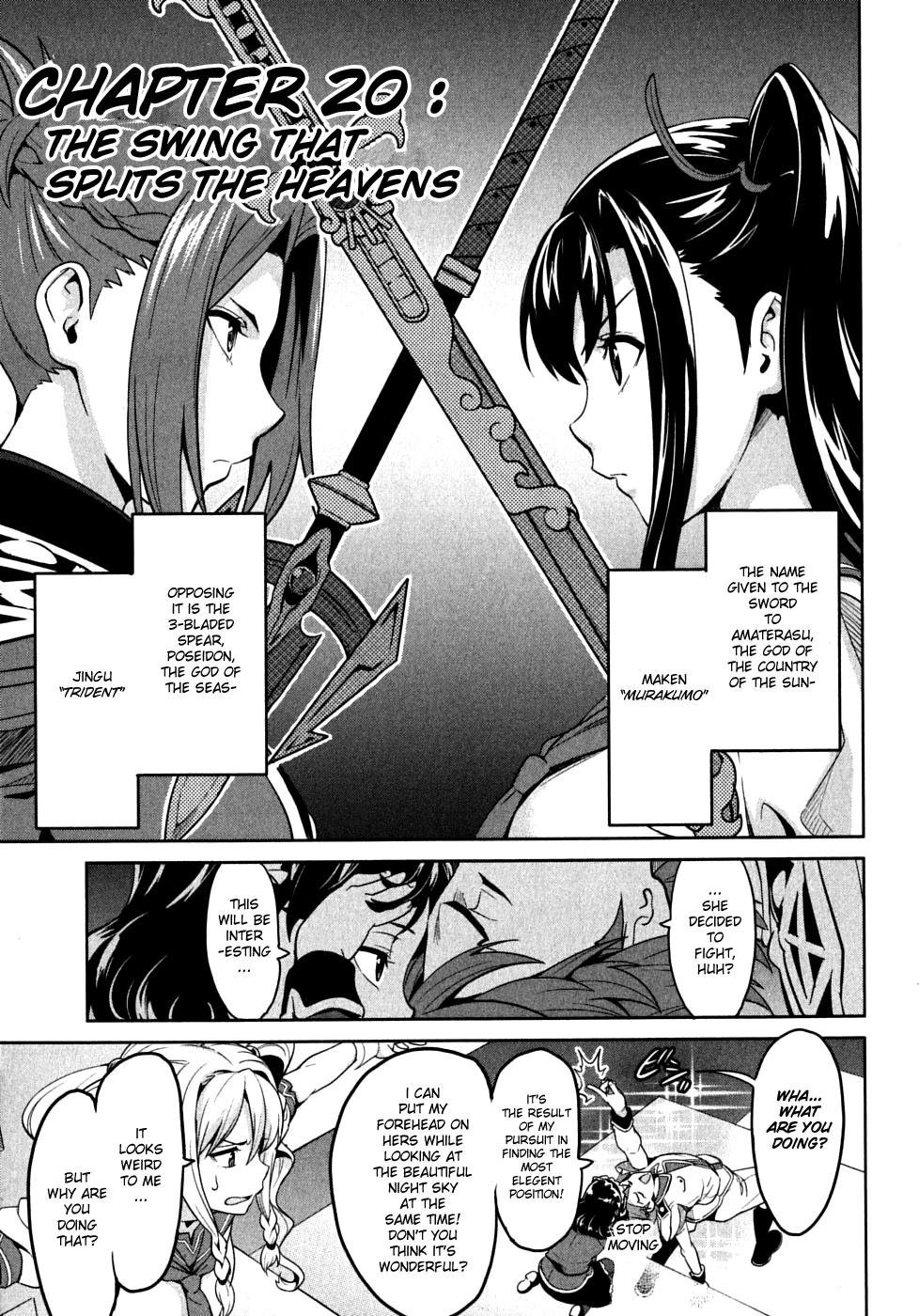 Maken-Ki! Chapter 20 page 1 - Chapter 20: The Swing that Splits the Heavens