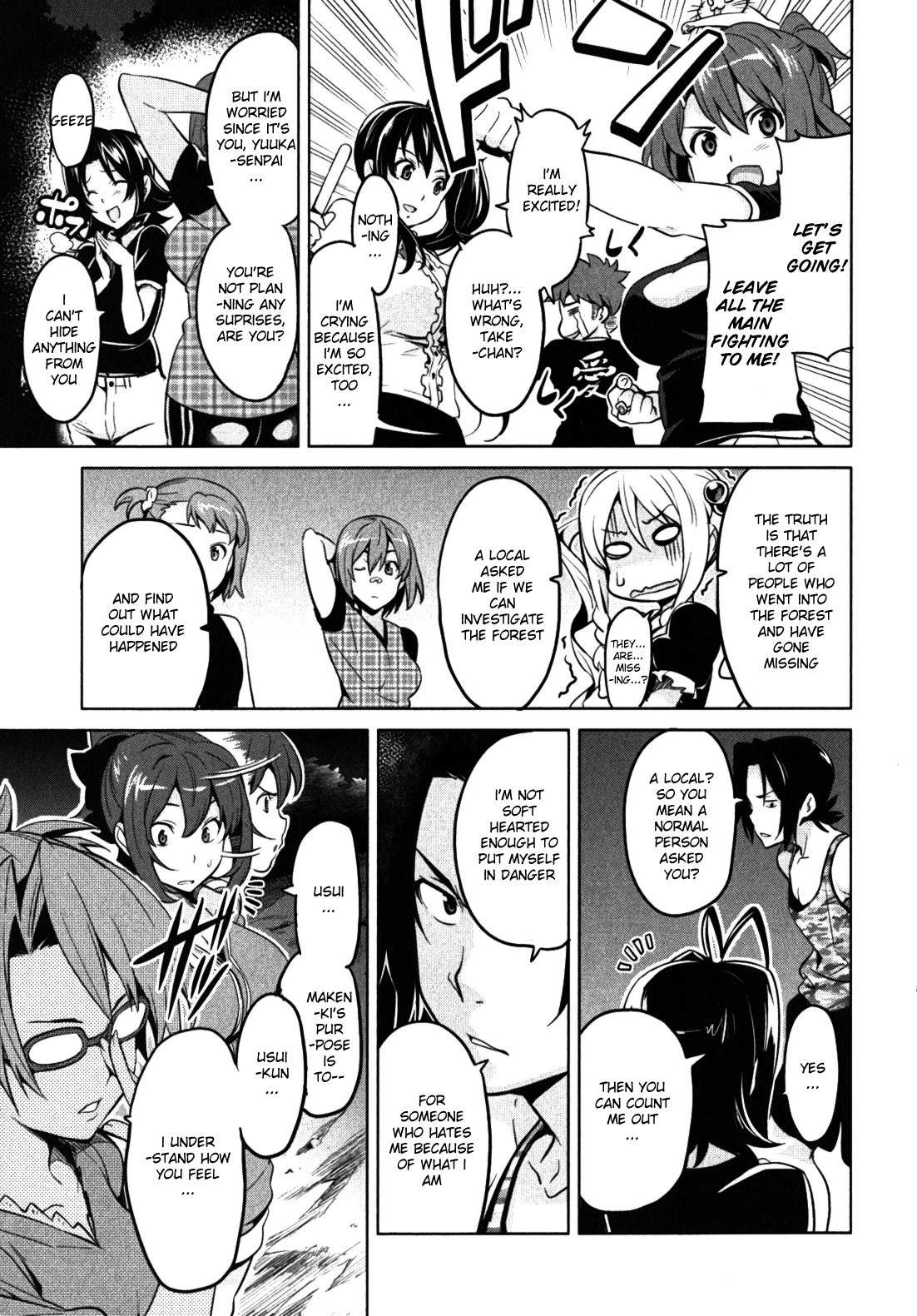 Maken-Ki! Chapter 30 page 15 - Chapter 30: Beware of Monsters in the Forest
