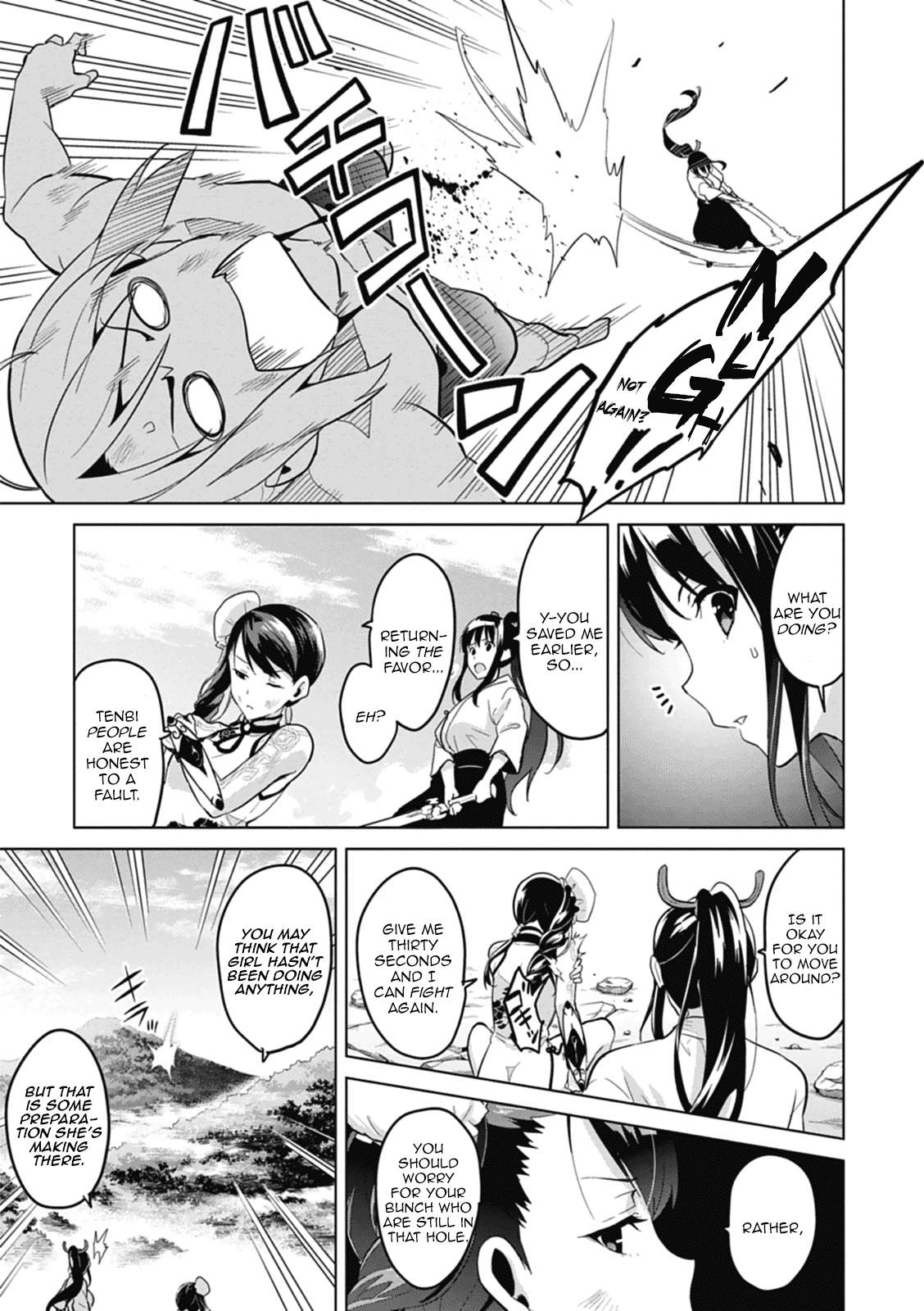 Maken-Ki! Chapter 77 page 21 - Chapter 77: An Inherited Right Arm