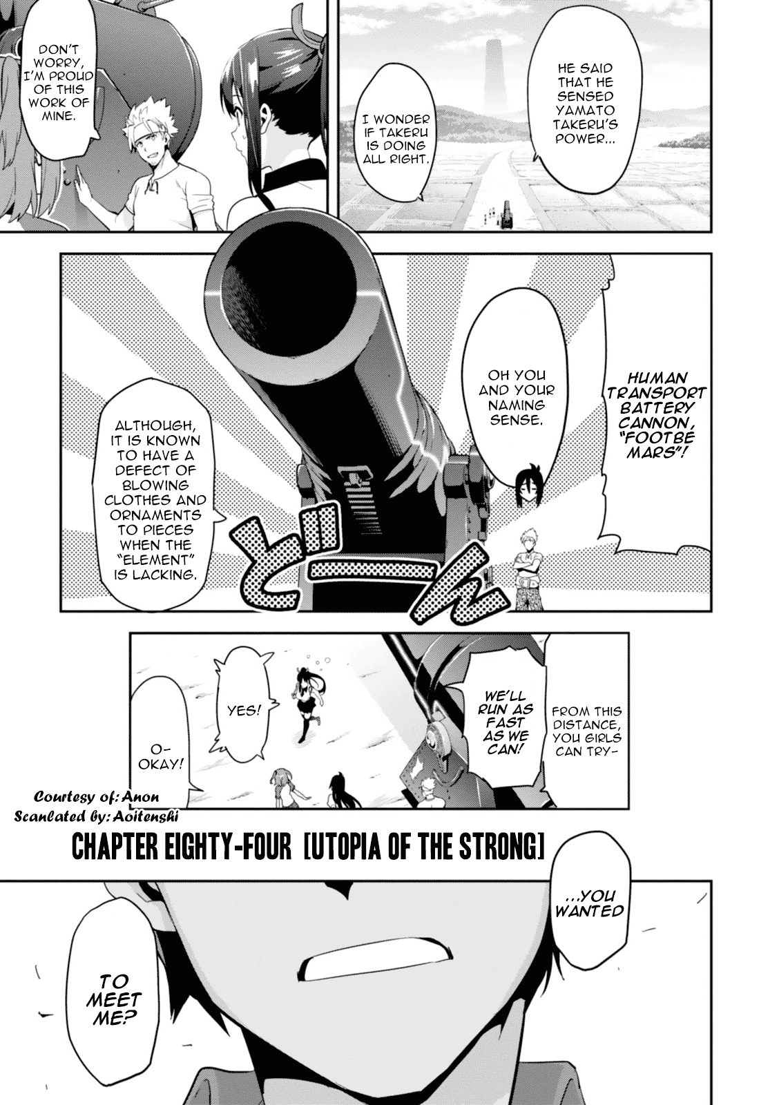 Maken-Ki! Chapter 84 page 1 - Chapter 84: Utopia of the Strong