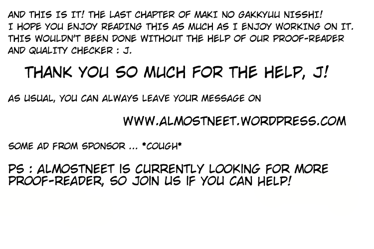 Maki no Gakkyuu Nisshi Chapter 6.2 page 38 - Chapter 6 v2 : February & March