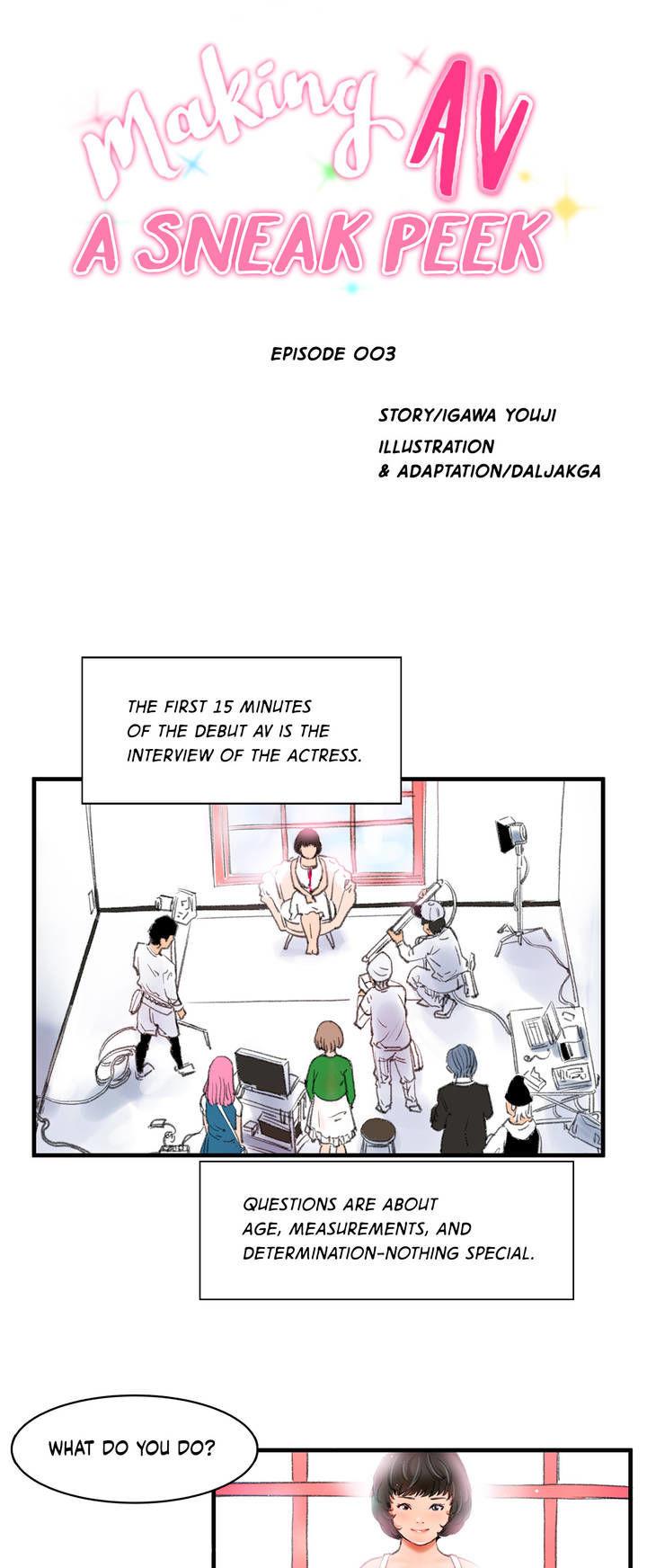 Making AV: A Sneak Peek Chapter 3 page 2 - Chapter 3: College Student Debut (3)