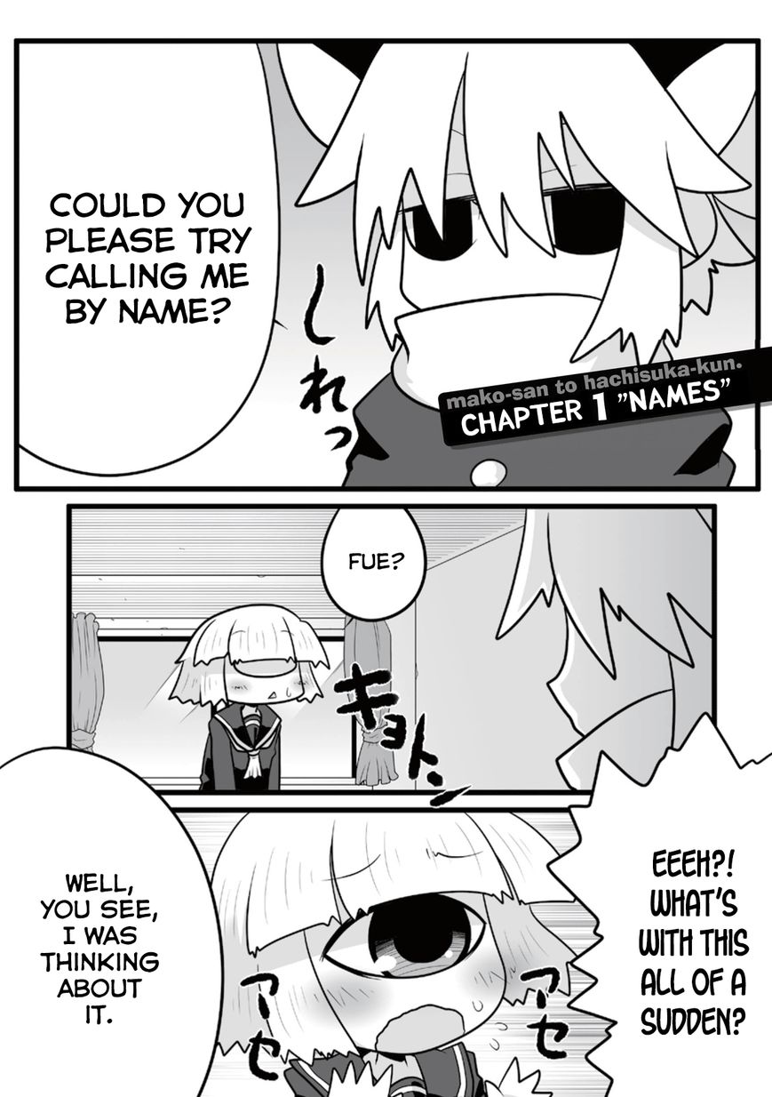 Mako-san to Hachisuka-kun. Chapter 1 page 1 - Chapter 1 : Names