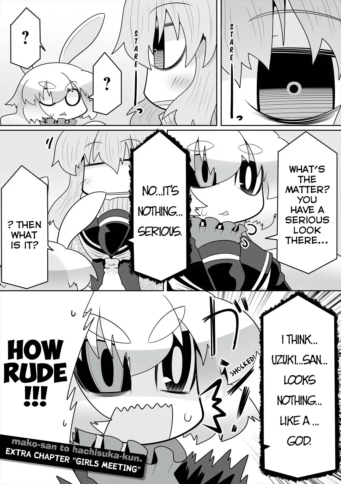 Mako-san to Hachisuka-kun. Chapter 14.5 page 1 - Chapter 14.5: Girls Meeting