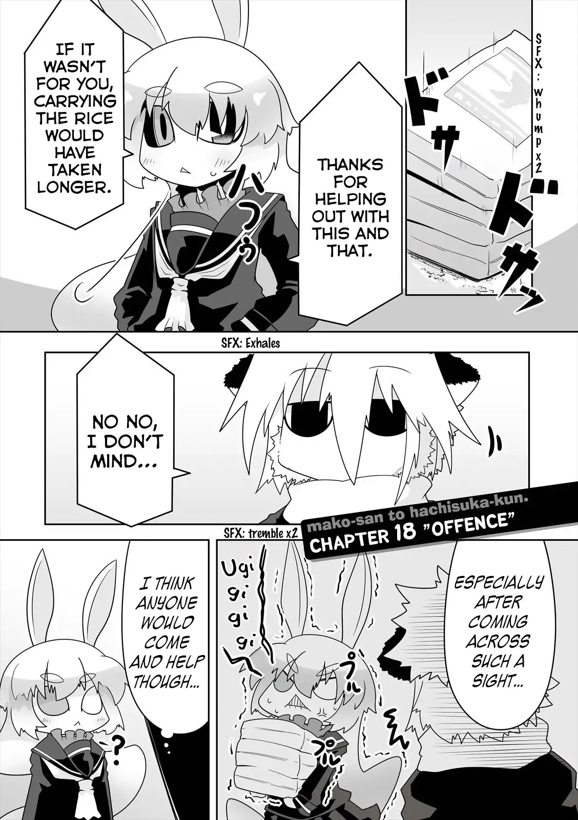 Mako-san to Hachisuka-kun. Chapter 18 page 1 - Chapter 18: Offence