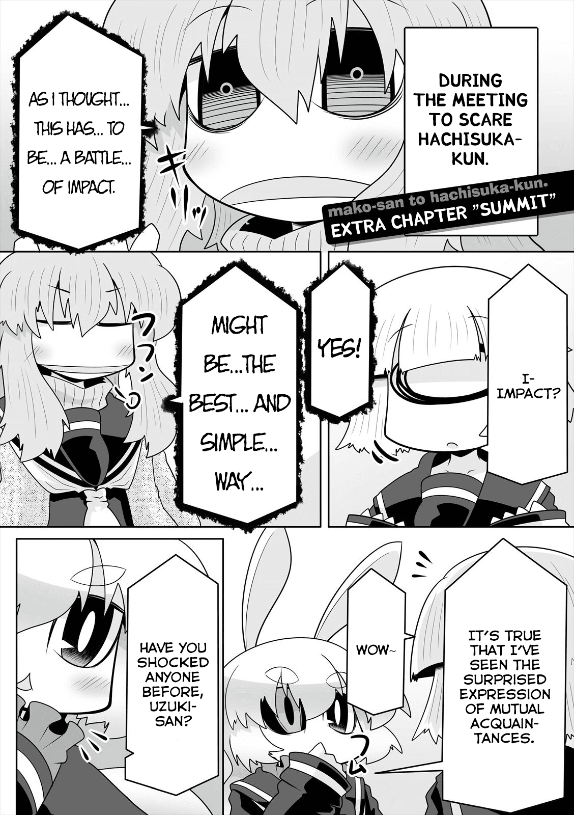 Mako-san to Hachisuka-kun. Chapter 19.5 page 1 - Chapter 19.5: Summit