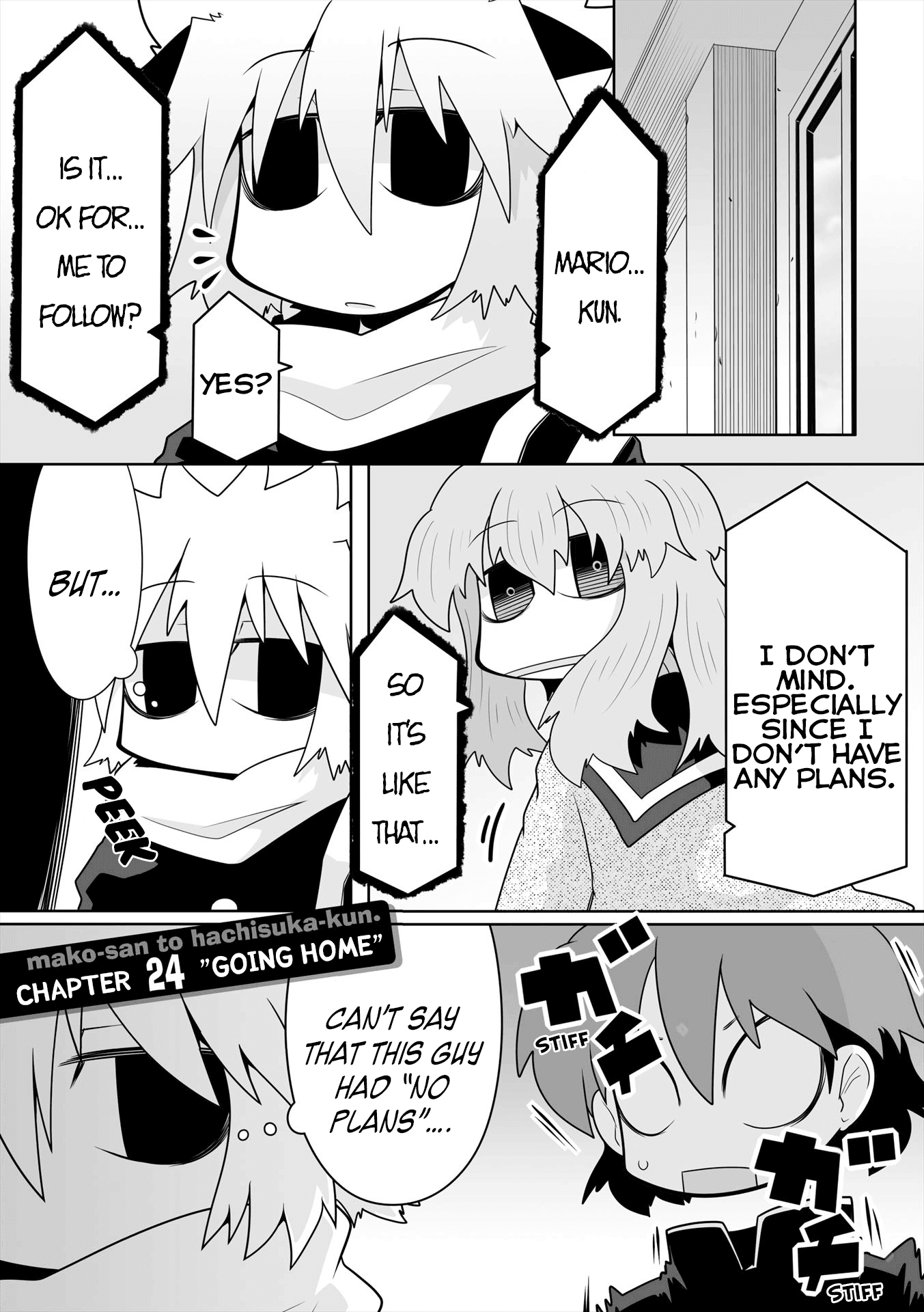 Mako-san to Hachisuka-kun. Chapter 24 page 1 - Chapter 24: Going Home