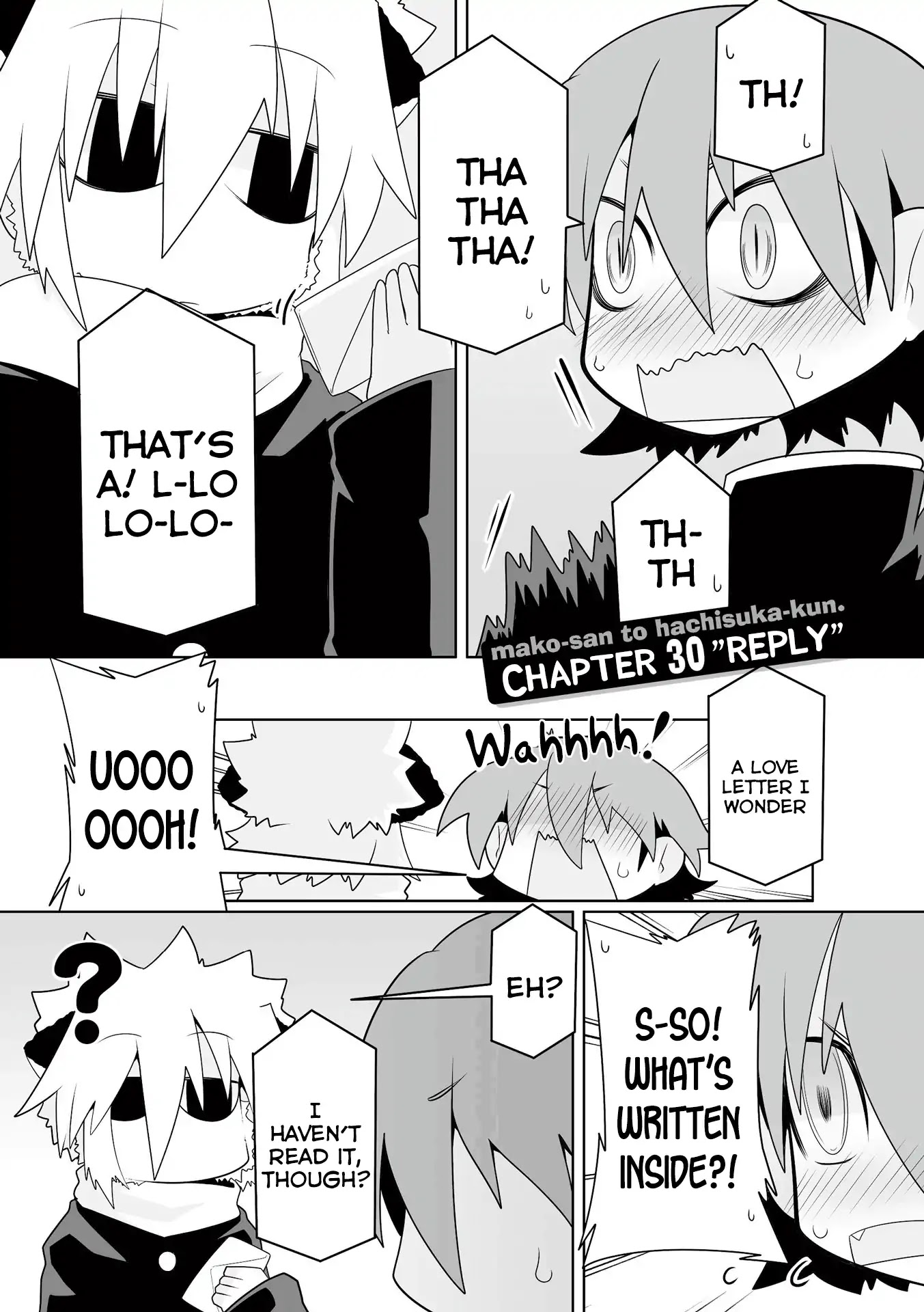 Mako-san to Hachisuka-kun. Chapter 30 page 1 - Chapter 30: Reply