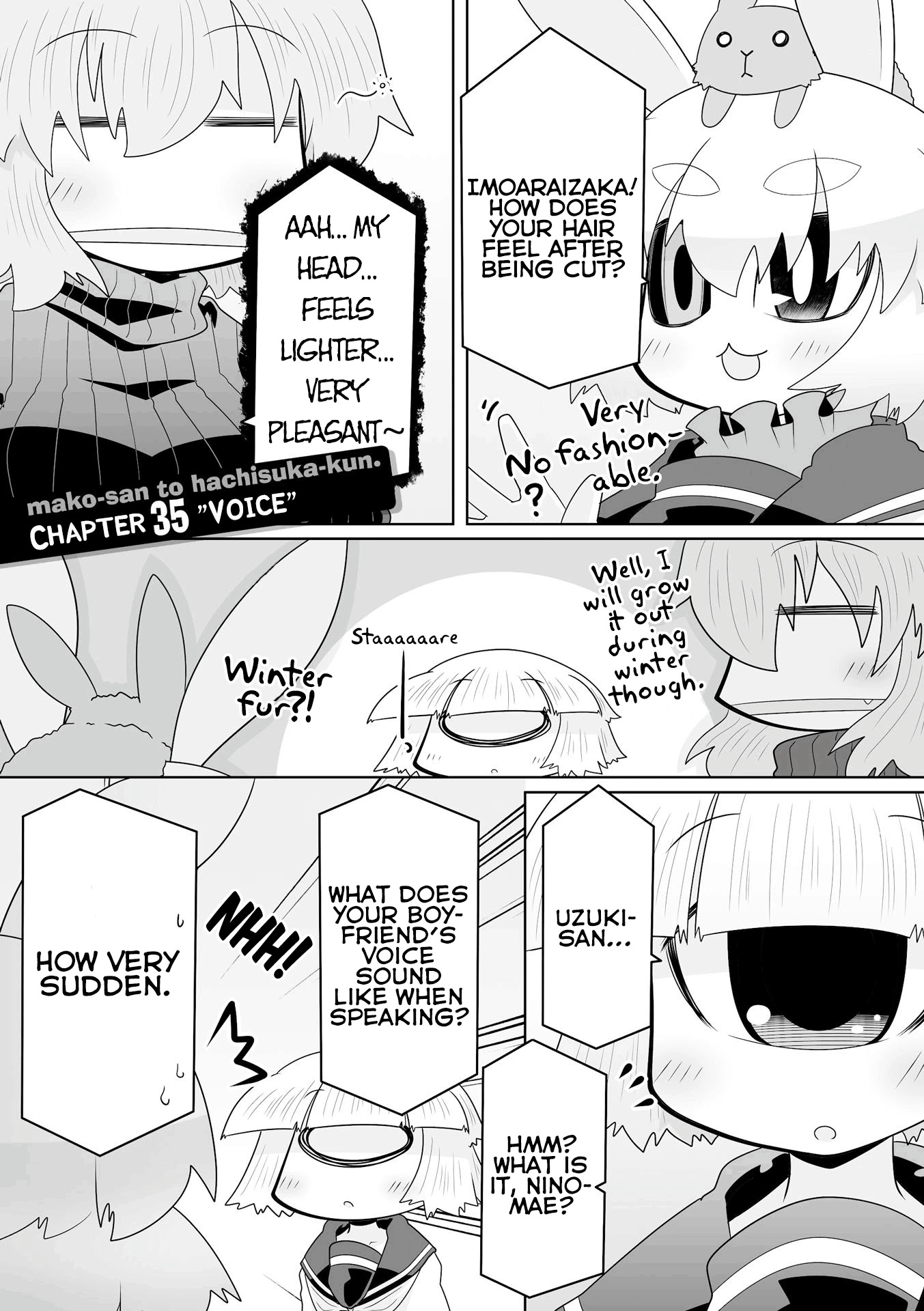 Mako-san to Hachisuka-kun. Chapter 35 page 1 - Chapter 35: Voice