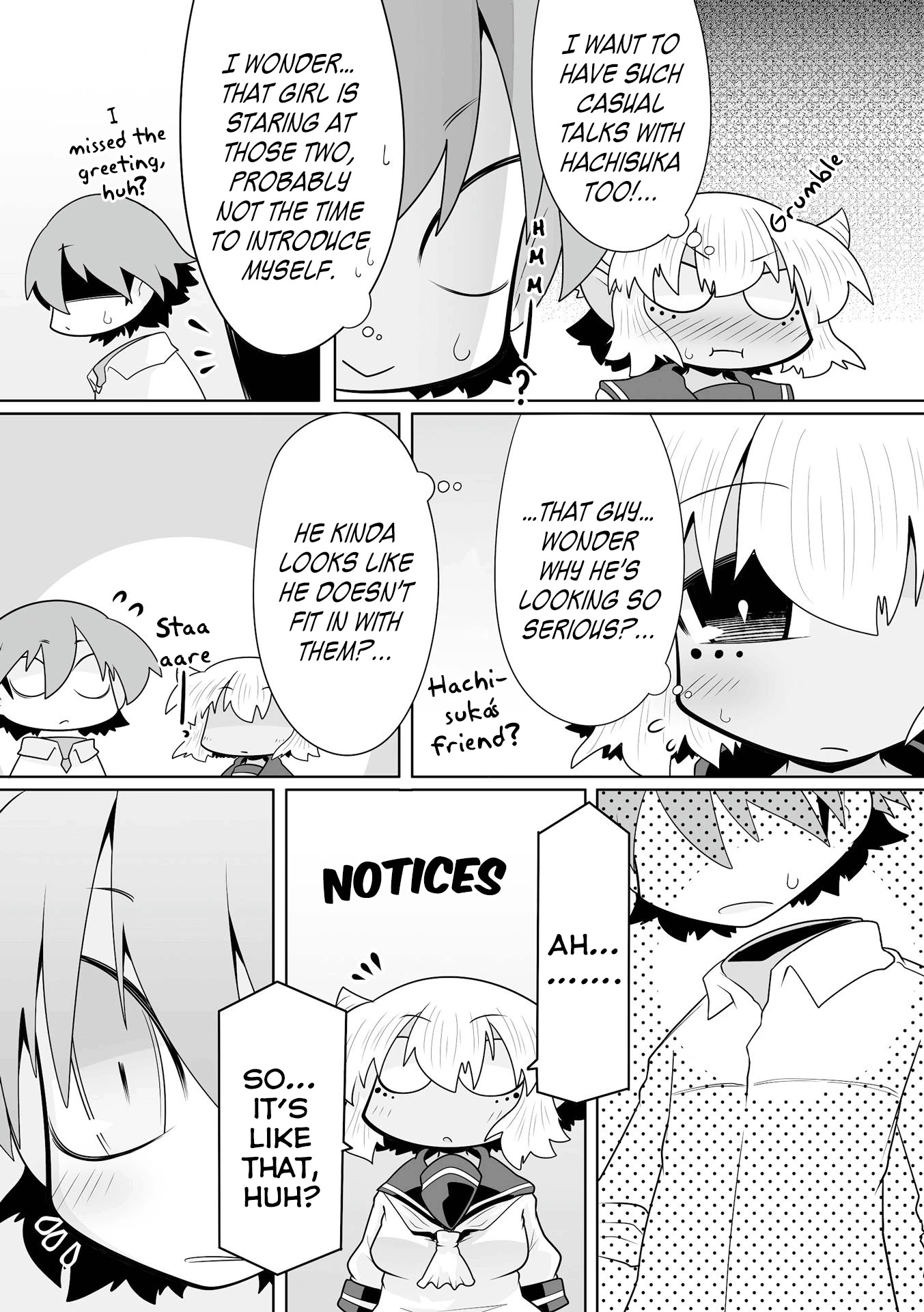 Mako-san to Hachisuka-kun. Chapter 36 page 3 - Chapter 36: Common Enemy