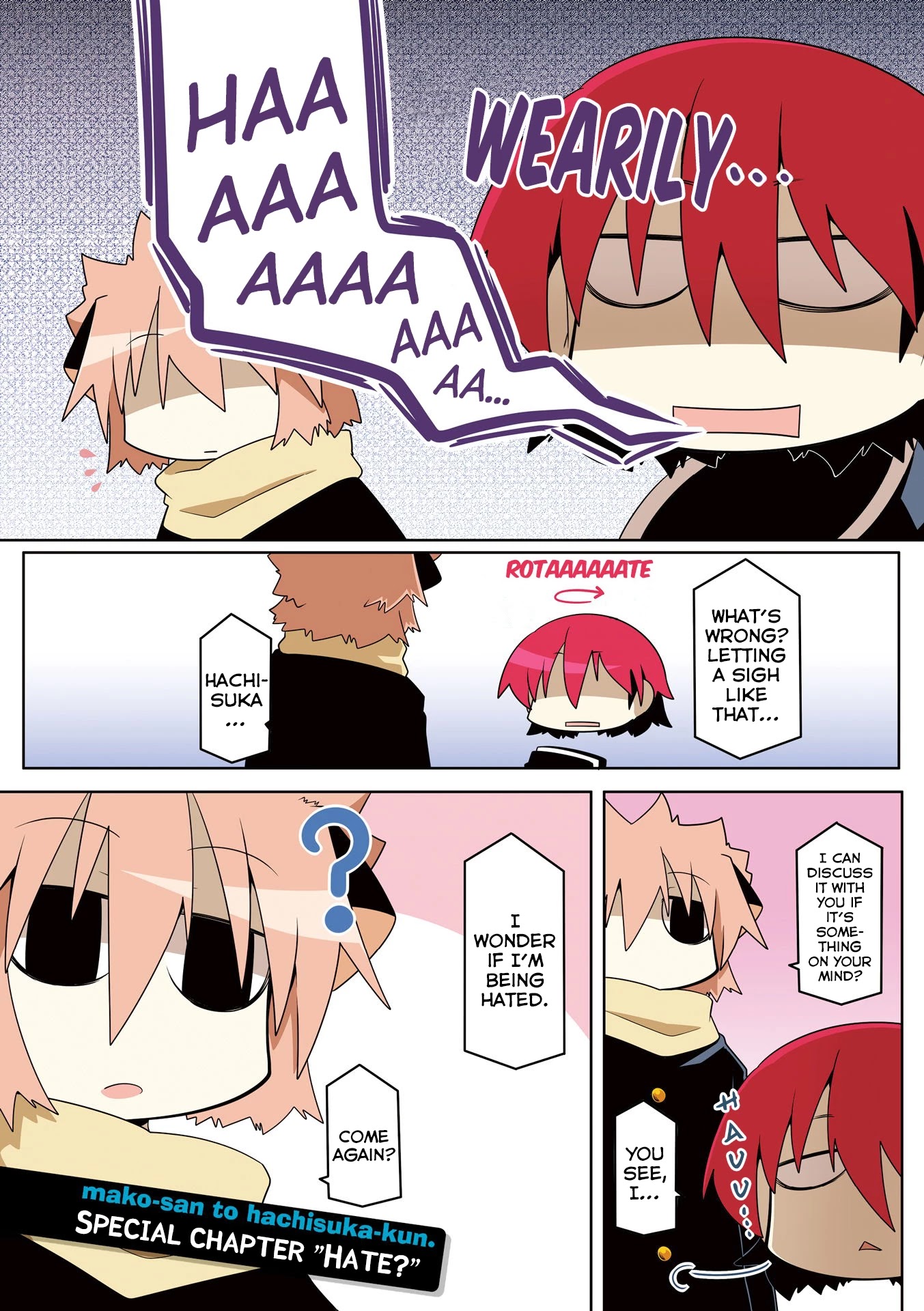 Mako-san to Hachisuka-kun. Chapter 38.75 page 6 - Chapter 38.75: Hate?