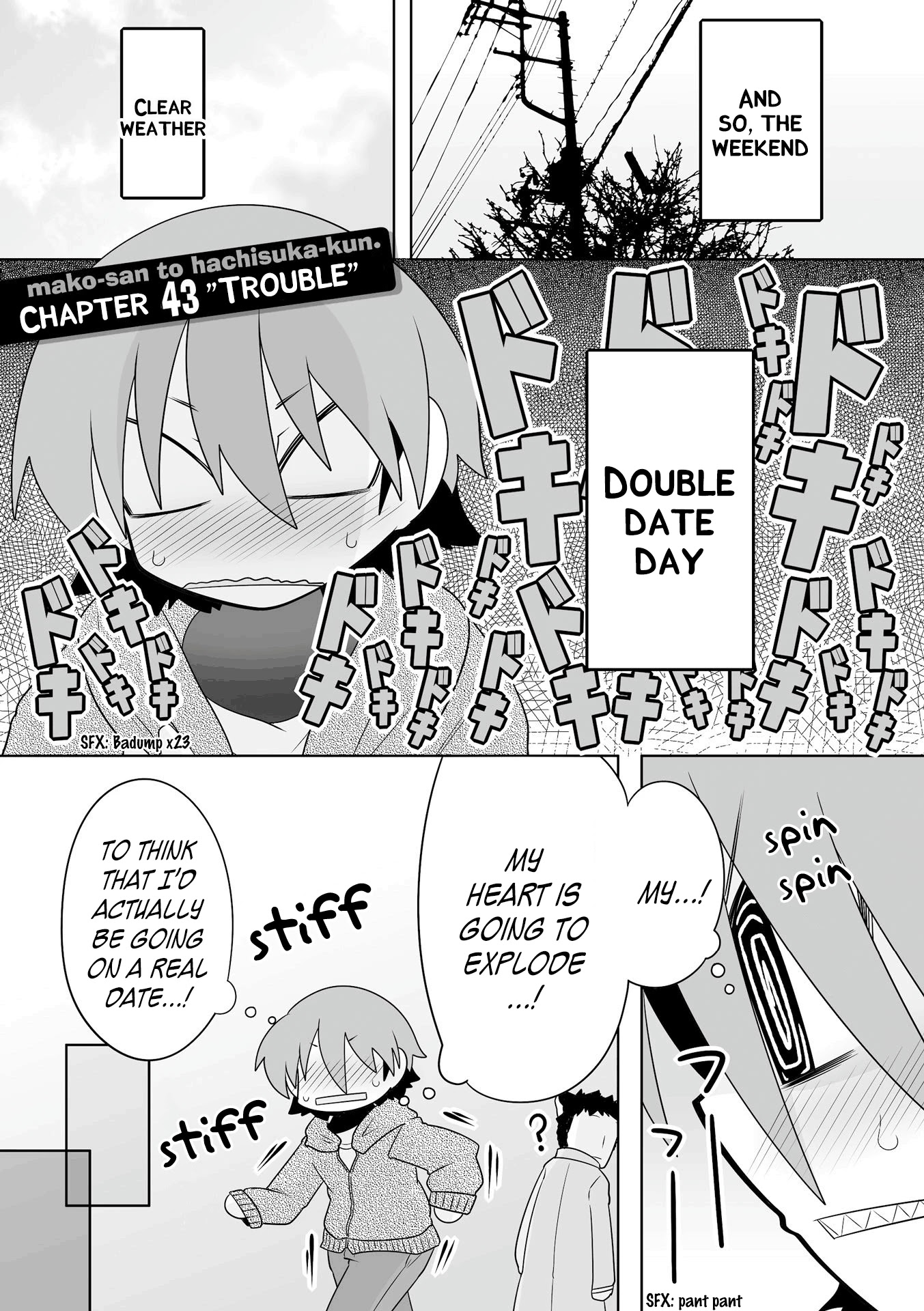 Mako-san to Hachisuka-kun. Chapter 43 page 1 - Chapter 43: Trouble