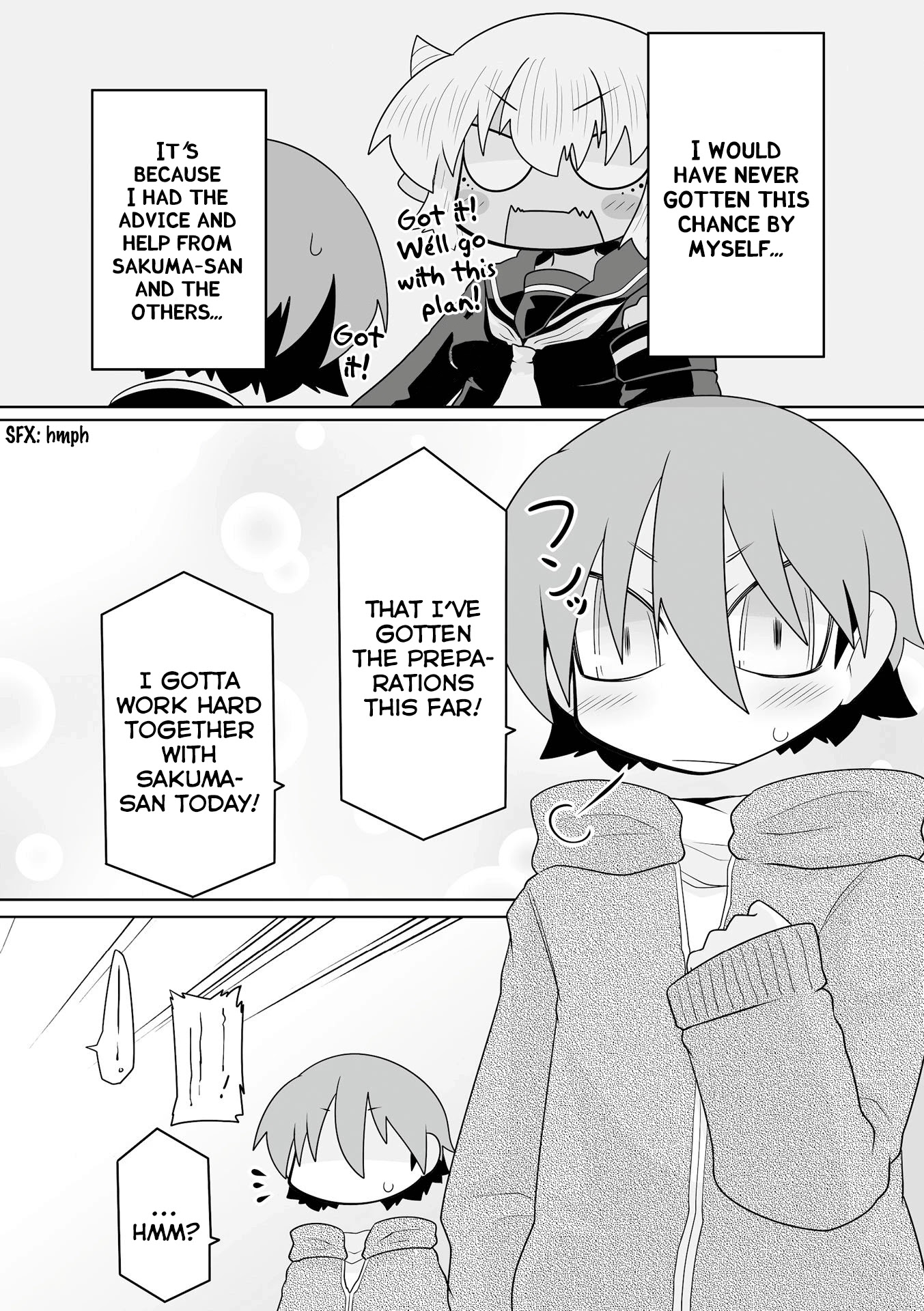 Mako-san to Hachisuka-kun. Chapter 43 page 4 - Chapter 43: Trouble