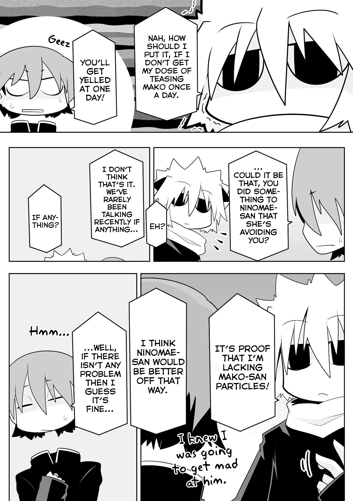 Mako-san to Hachisuka-kun. Chapter 46 page 3 - Chapter 46: Thickheaded