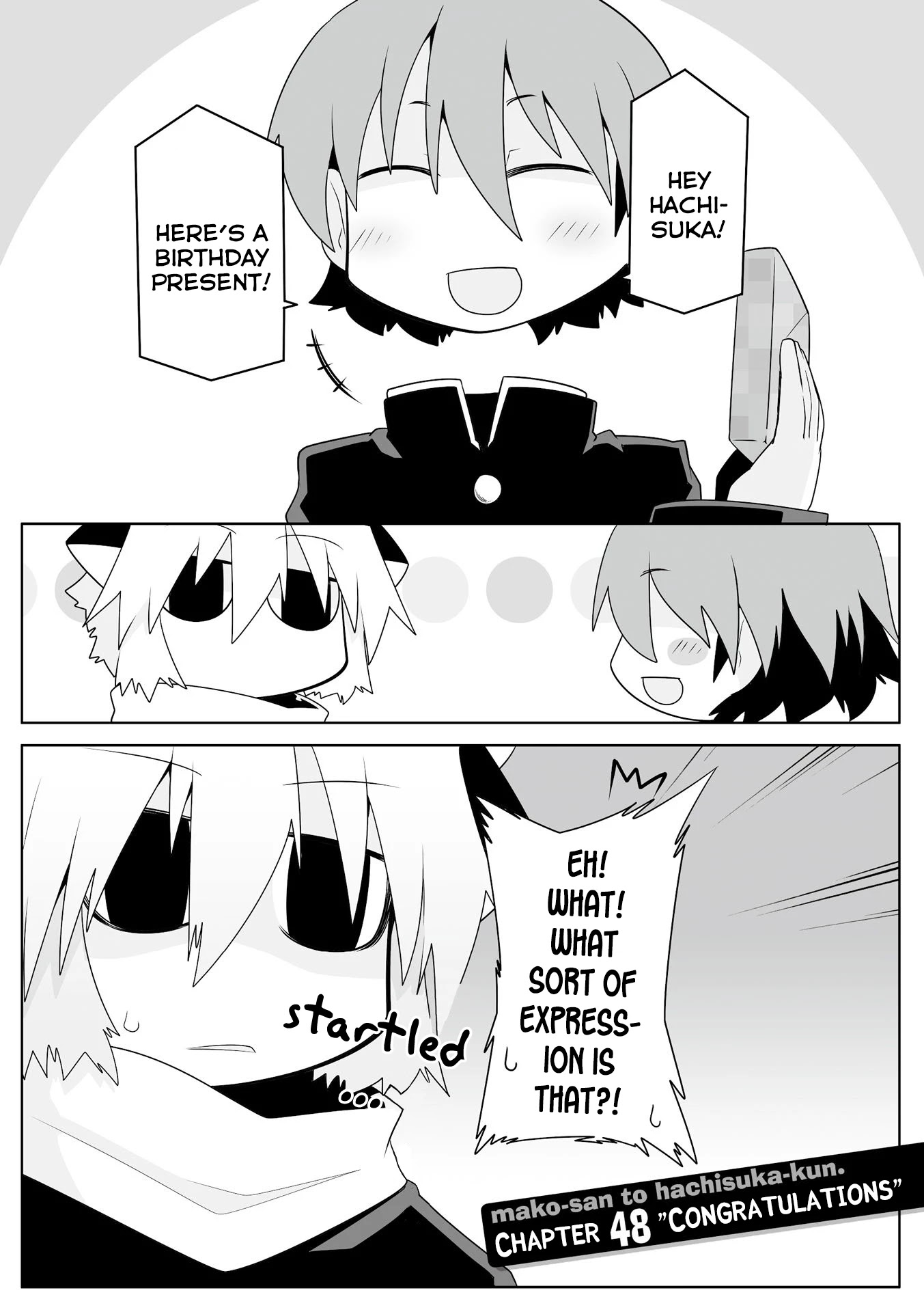 Mako-san to Hachisuka-kun. Chapter 48 page 1 - Chapter 48: Congratulations