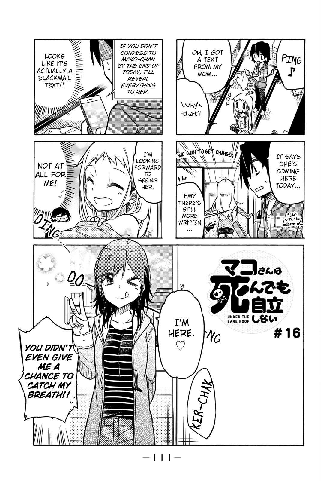 Mako-san Wa Shindemo Jiritsu Shinai Chapter 16 page 1 - Chapter 16