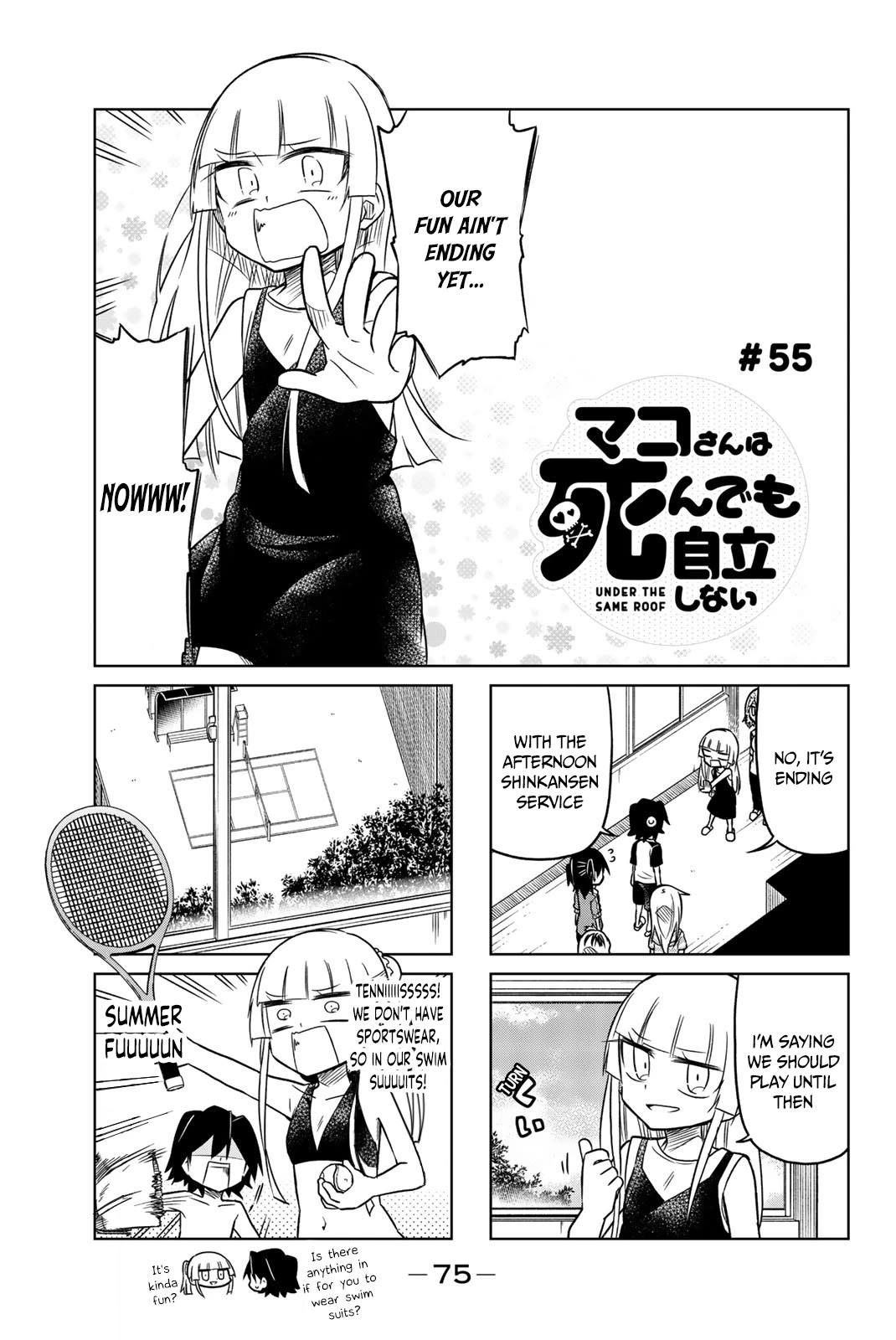 Mako-san Wa Shindemo Jiritsu Shinai Chapter 55 page 2 - Chapter 55