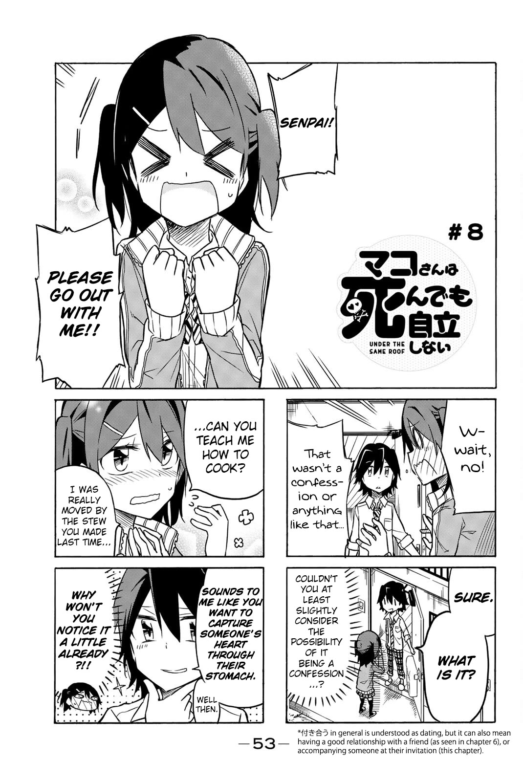 Mako-san Wa Shindemo Jiritsu Shinai Chapter 8 page 1 - Chapter 8