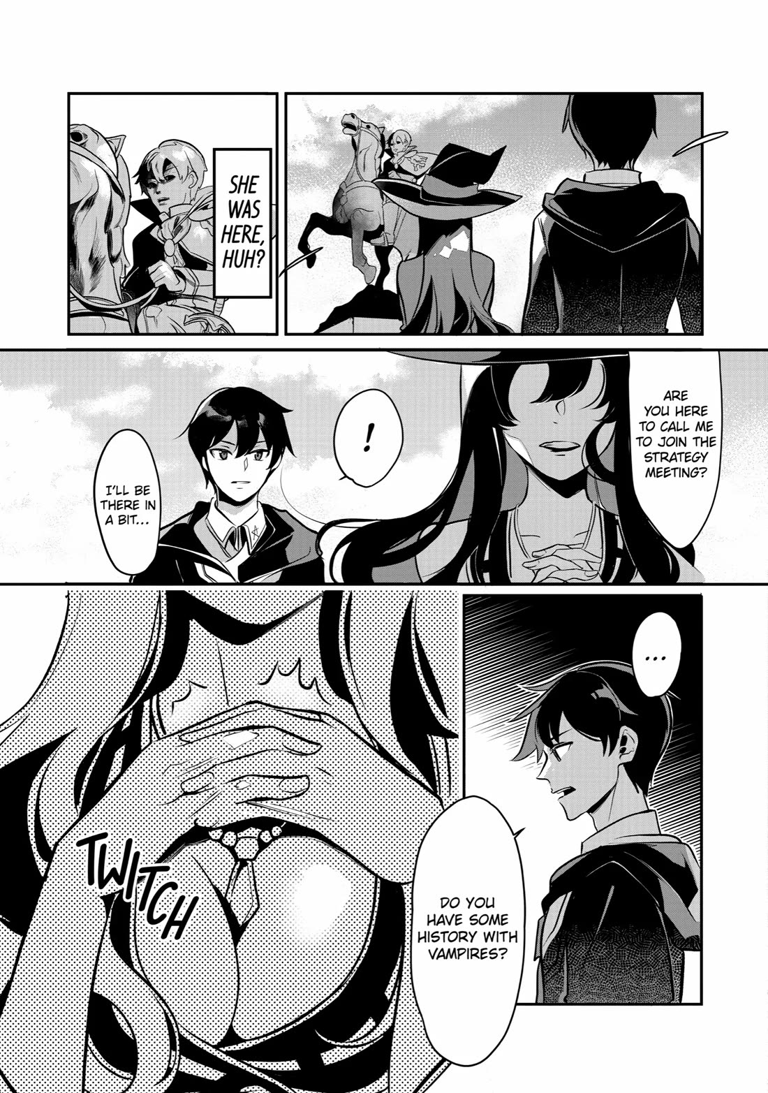 Mamono wo Shitagaeru "Teiin" wo Motsu Tensei Kenjya~ Katsute no Maho to Jyuma de Hissori Saikyo no Bokensha ninaru~ Chapter 17 page 32 - Chapter 17: Vampire Troubles