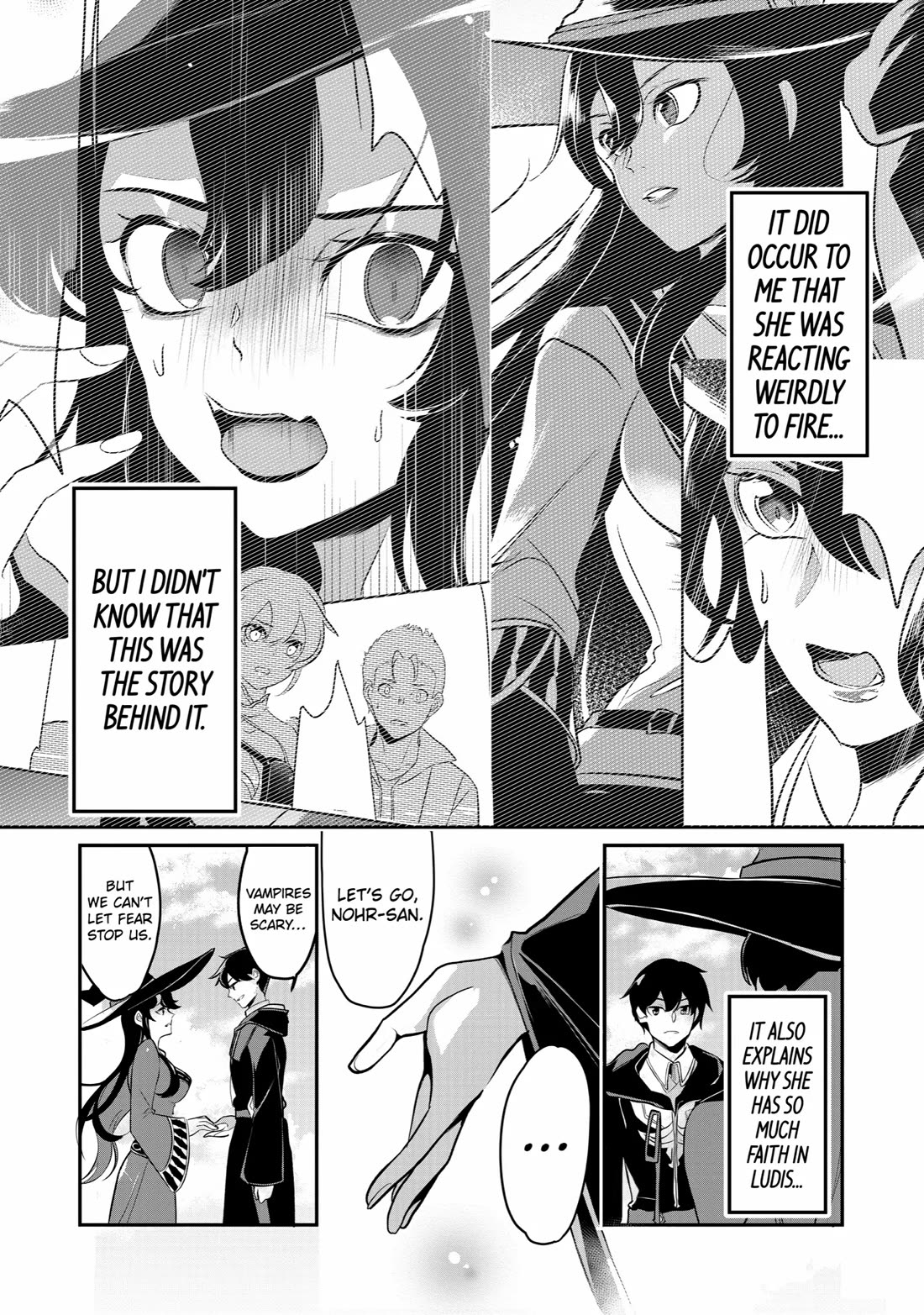 Mamono wo Shitagaeru "Teiin" wo Motsu Tensei Kenjya~ Katsute no Maho to Jyuma de Hissori Saikyo no Bokensha ninaru~ Chapter 17 page 35 - Chapter 17: Vampire Troubles