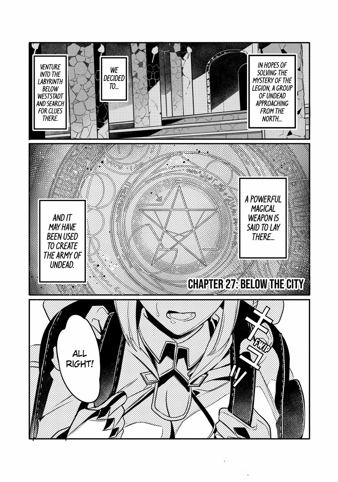 Mamono wo Shitagaeru "Teiin" wo Motsu Tensei Kenjya~ Katsute no Maho to Jyuma de Hissori Saikyo no Bokensha ninaru~ Chapter 27 page 1 - Chapter 27: Below the City