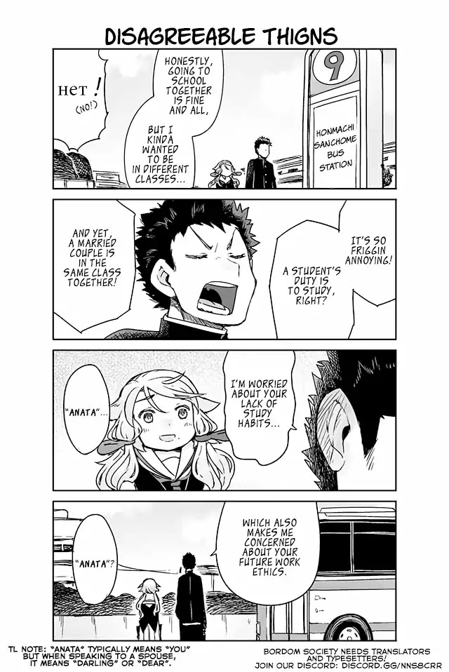Manabi Ikiru ha Huuhu no Tsutome Chapter 15 page 1 - Chapter 15: Disagreeable Things